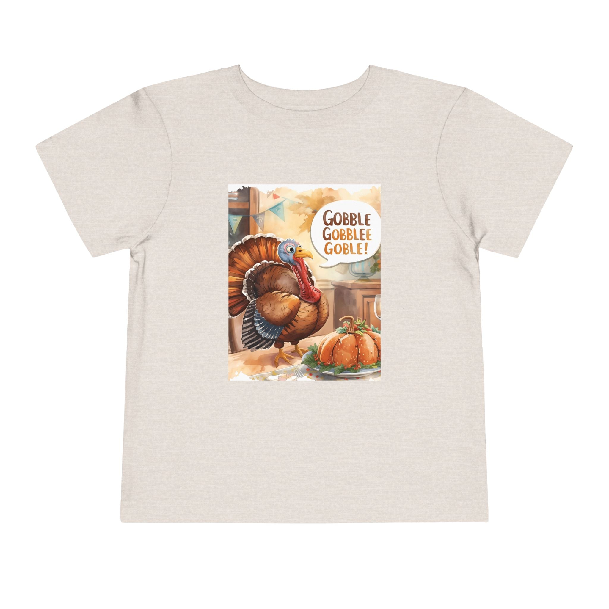 Thanksgiving Turkey Toddler Short Sleeve Tee