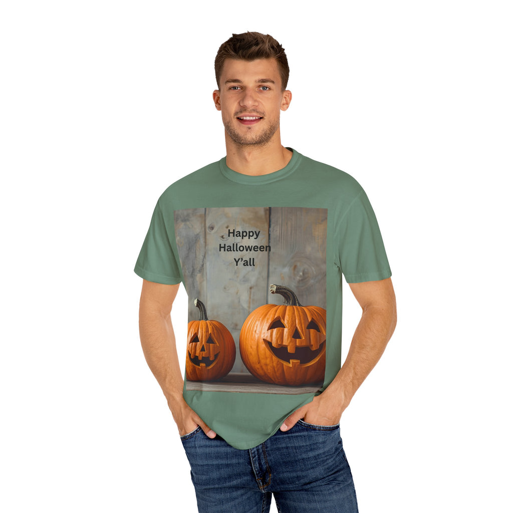 Happy Halloween Y'all T-Shirt | Cozy Fall Tee, Pumpkin Shirt, Unisex Halloween Apparel, October Gift, Casual Wear