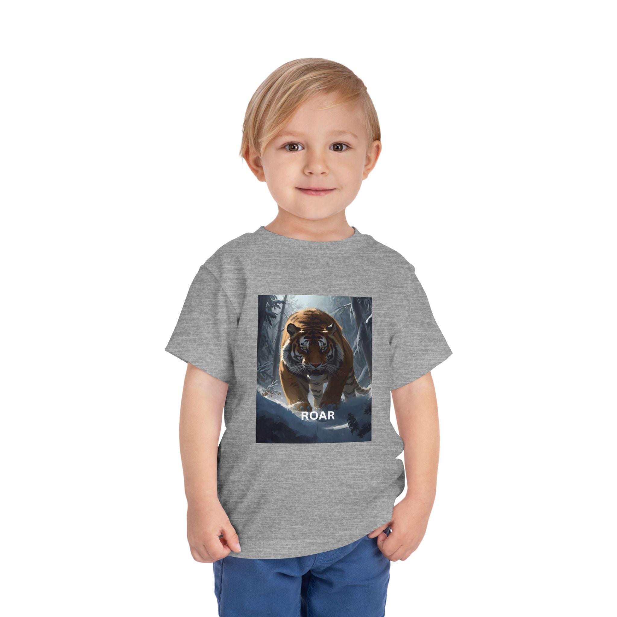 Tiger Roar Snow Toddler Short Sleeve Tee