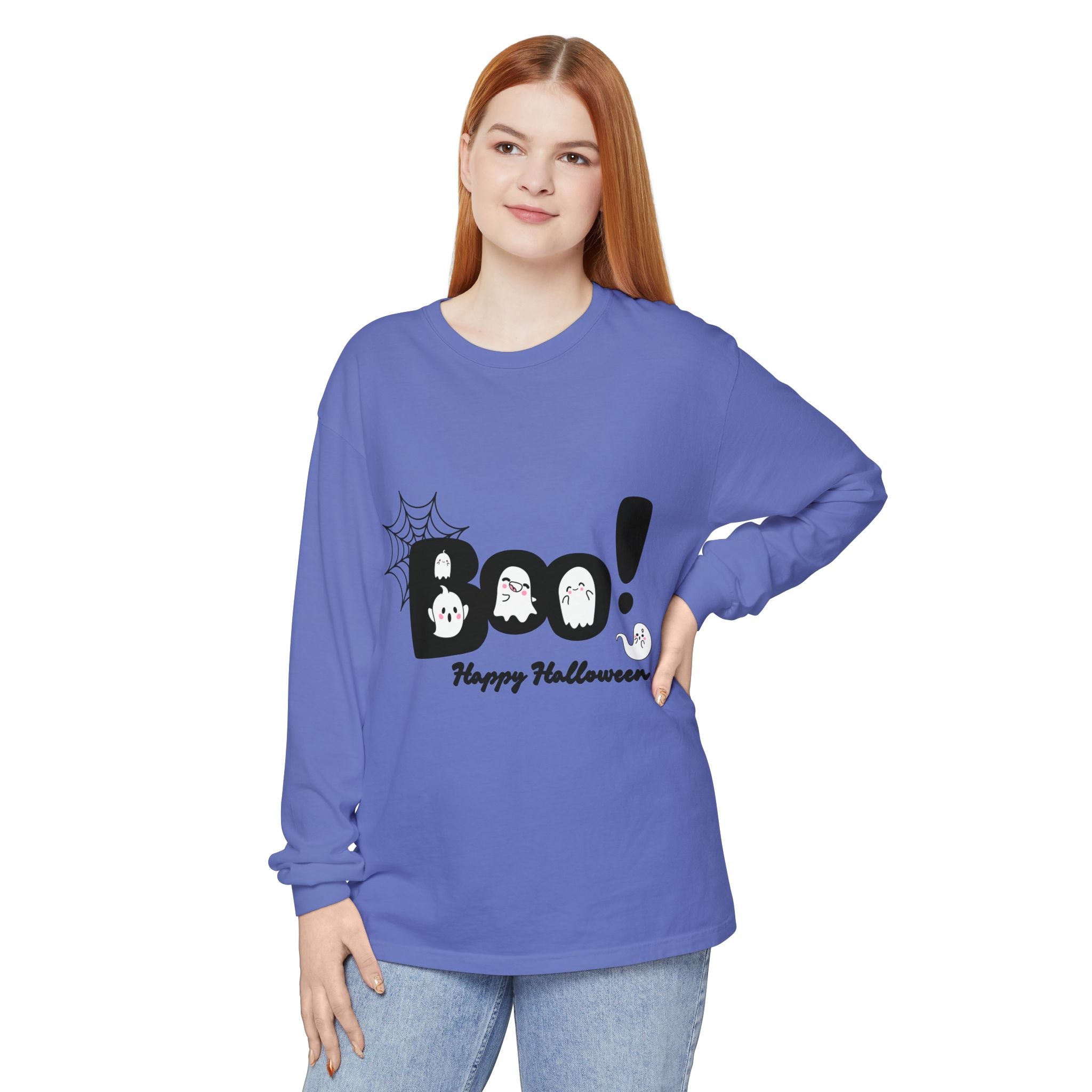 Halloween Boo Long Sleeve T-Shirt, Unisex Spooky Tee, Perfect for Fall Celebrations, Ghost Graphic Shirt, October Style Apparel, Casual [...]