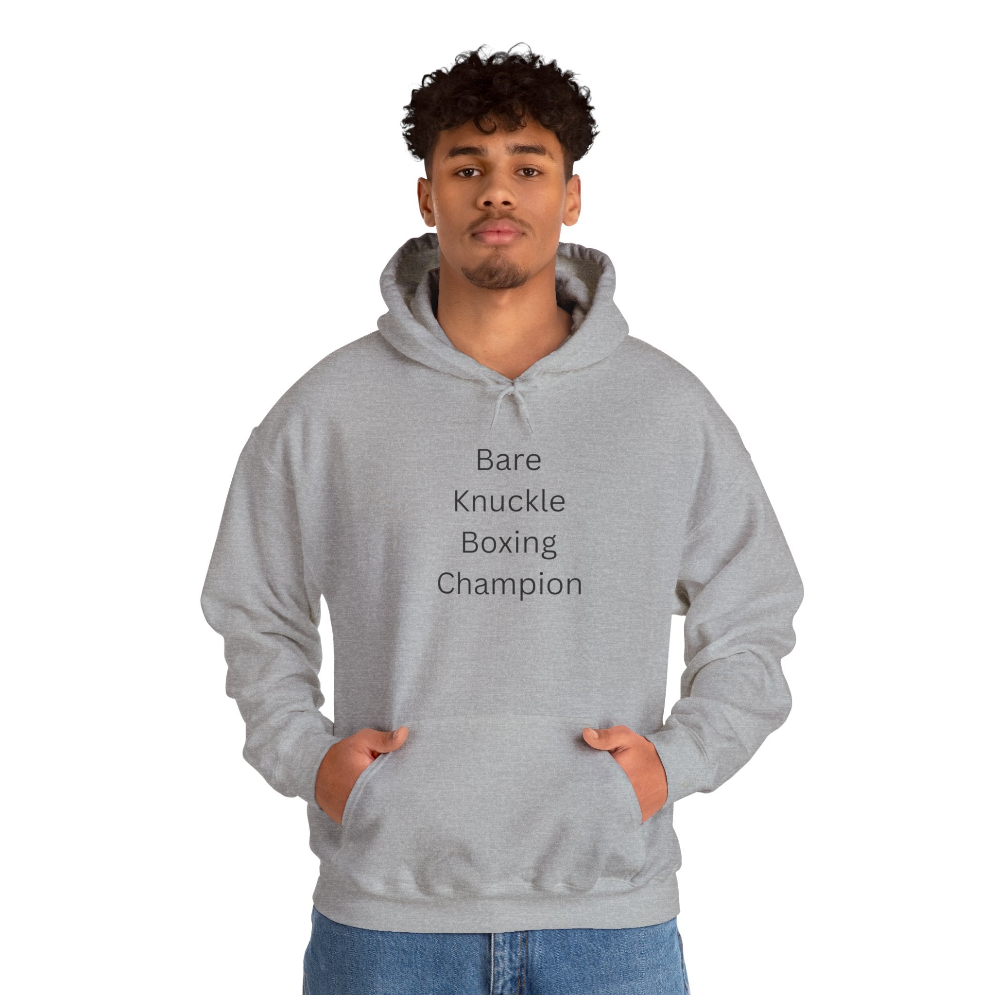 Bare Knuckle Boxing Champion Hoodie | Unisex Sweatshirt, Gift for Boxers, Fitness Apparel, Sportswear, Boxing Champion Merchandise