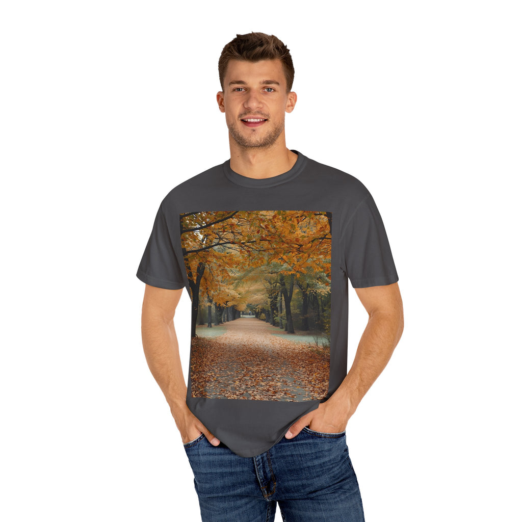 Autumn Pathway T-Shirt | Nature Lover Gift, Fall Fashion, Unisex Tee, Seasonal Wear, Cozy Vibes