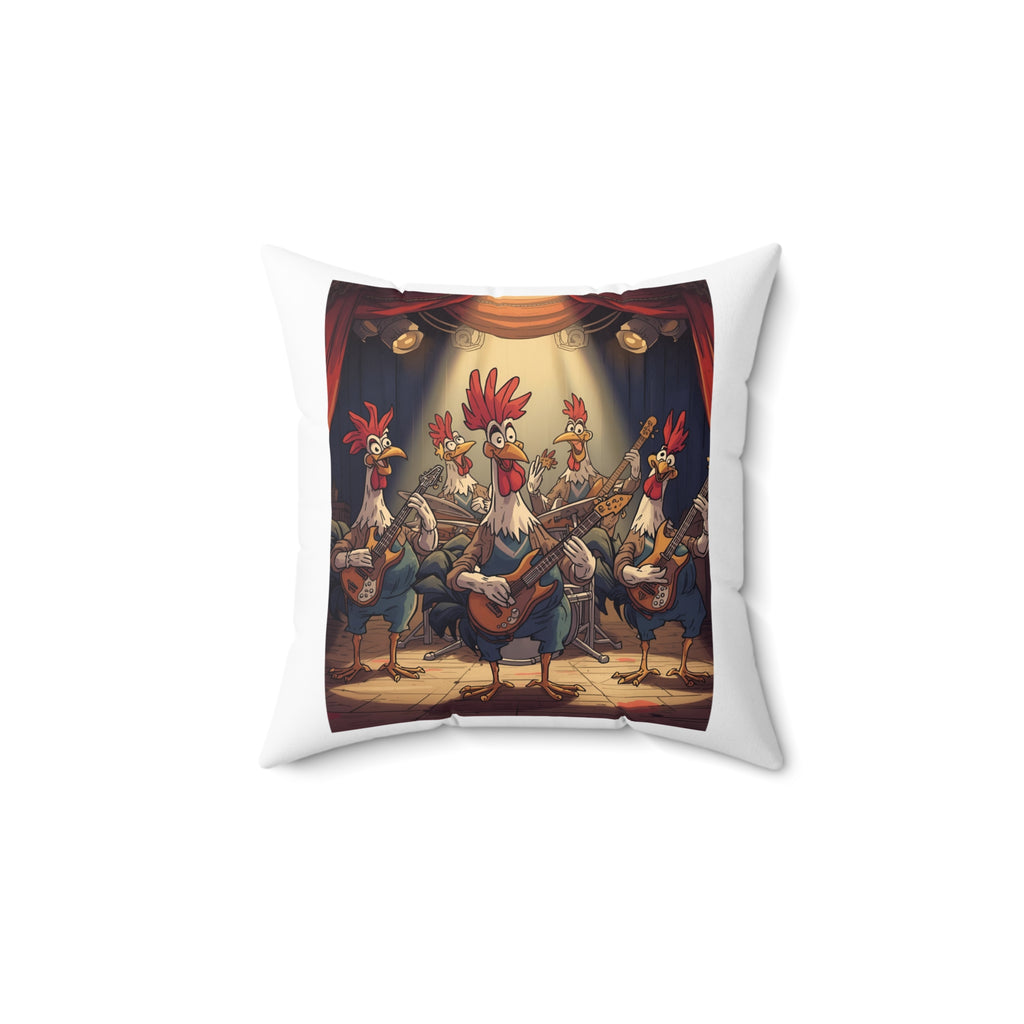 Funny Rooster Band Pillow
