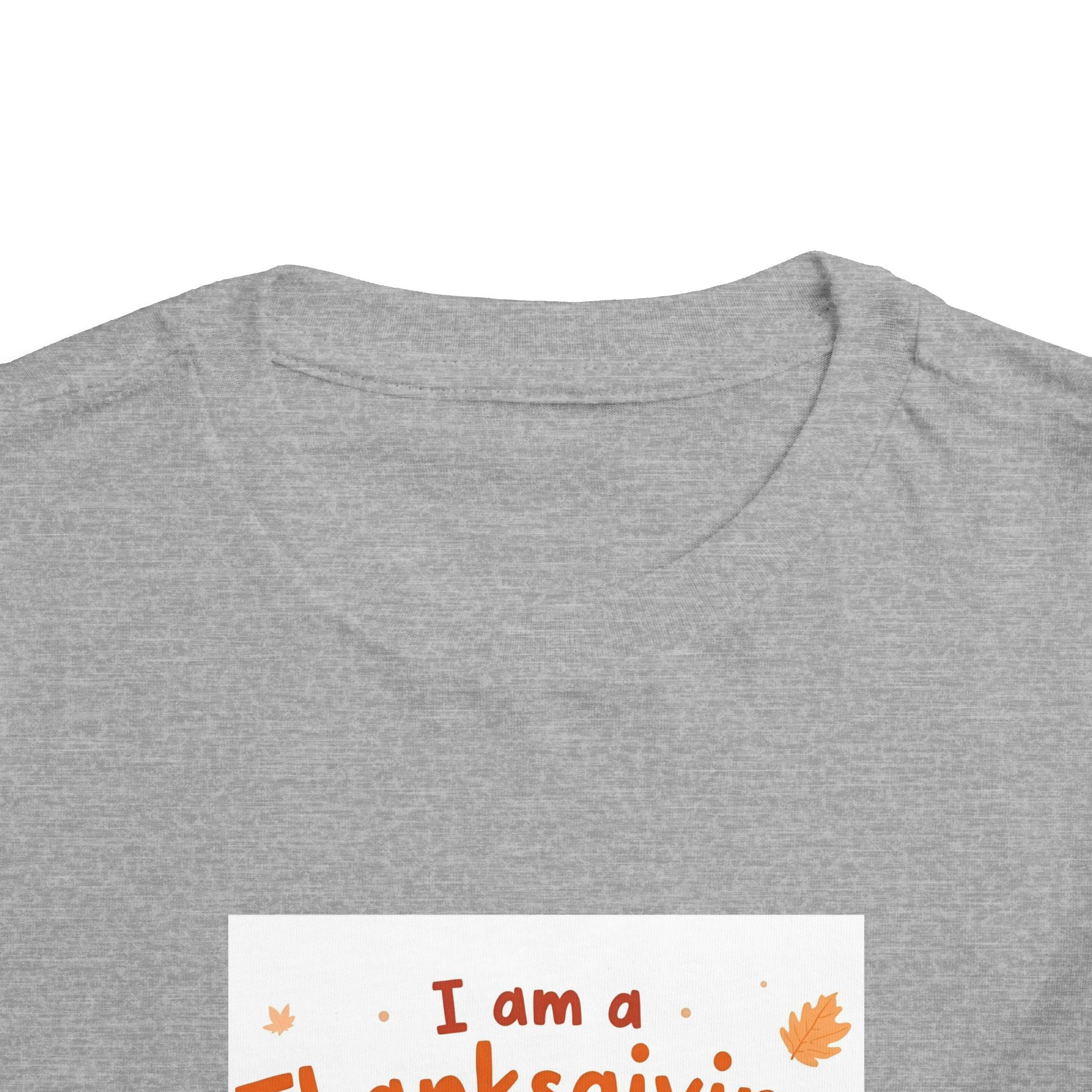 I Am A Thanksgiving Baby Toddler Short Sleeve Tee