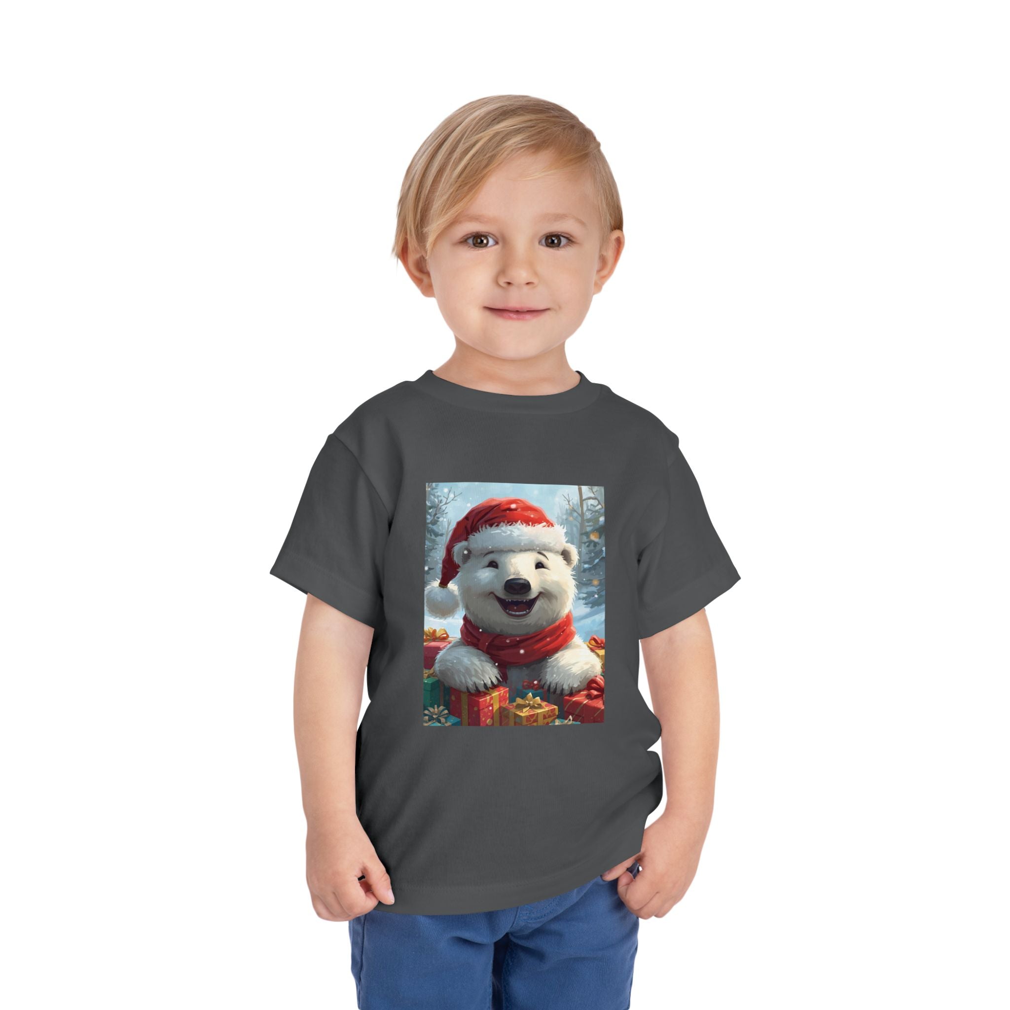 Christmas Bear Toddler Short Sleeve Tee
