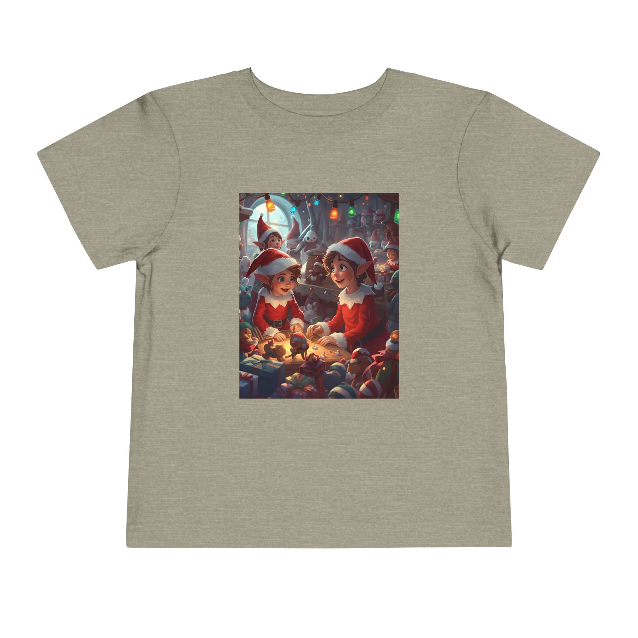 Christmas Toddler Tee, Cute Holiday Shirt, Elf Design, Kids Christmas Outfit, Fun Xmas Gift, Toddler Apparel