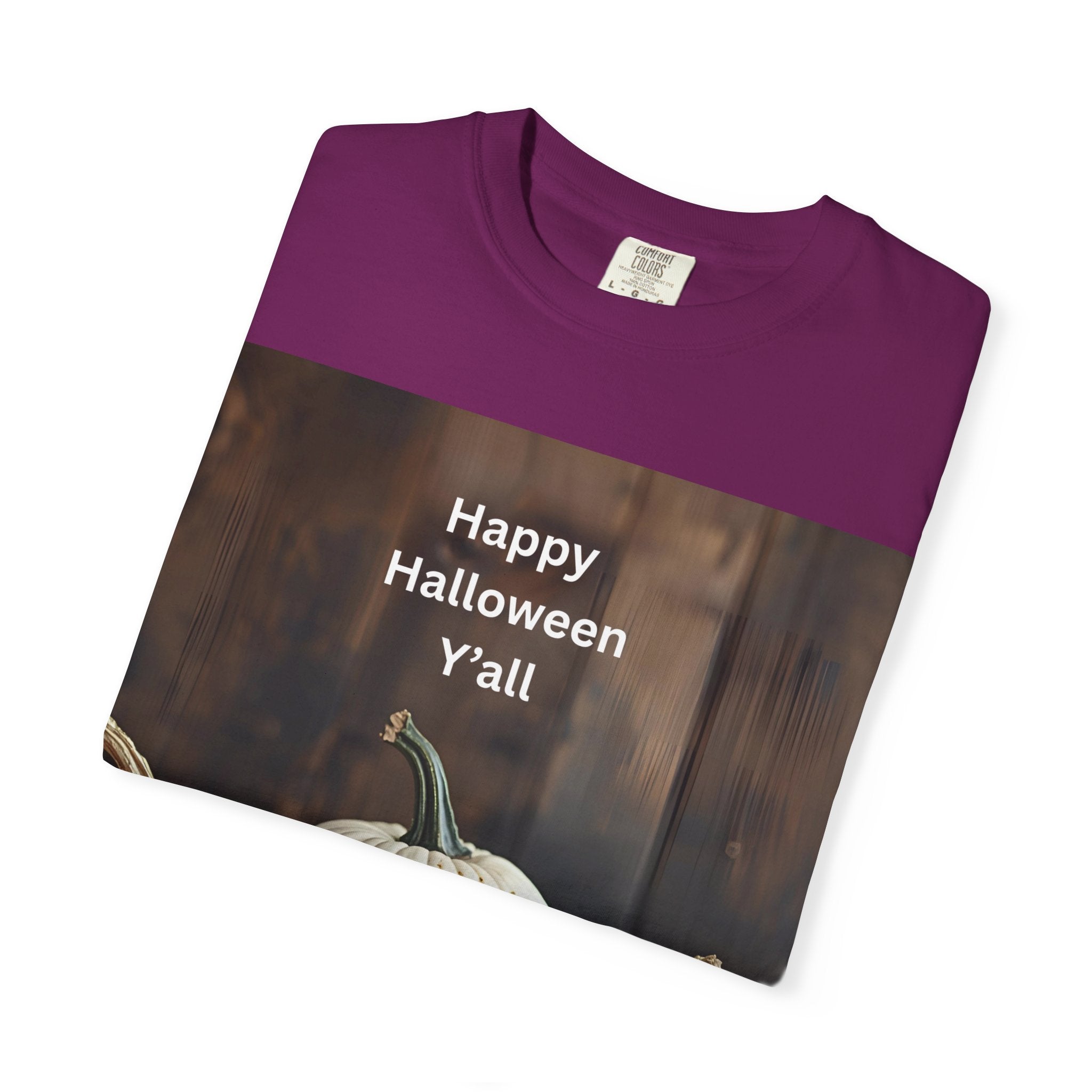 Happy Halloween Unisex T-Shirt, Casual Fall Tee, Halloween Gift, Pumpkin Shirt, Autumn Apparel, Holiday Style