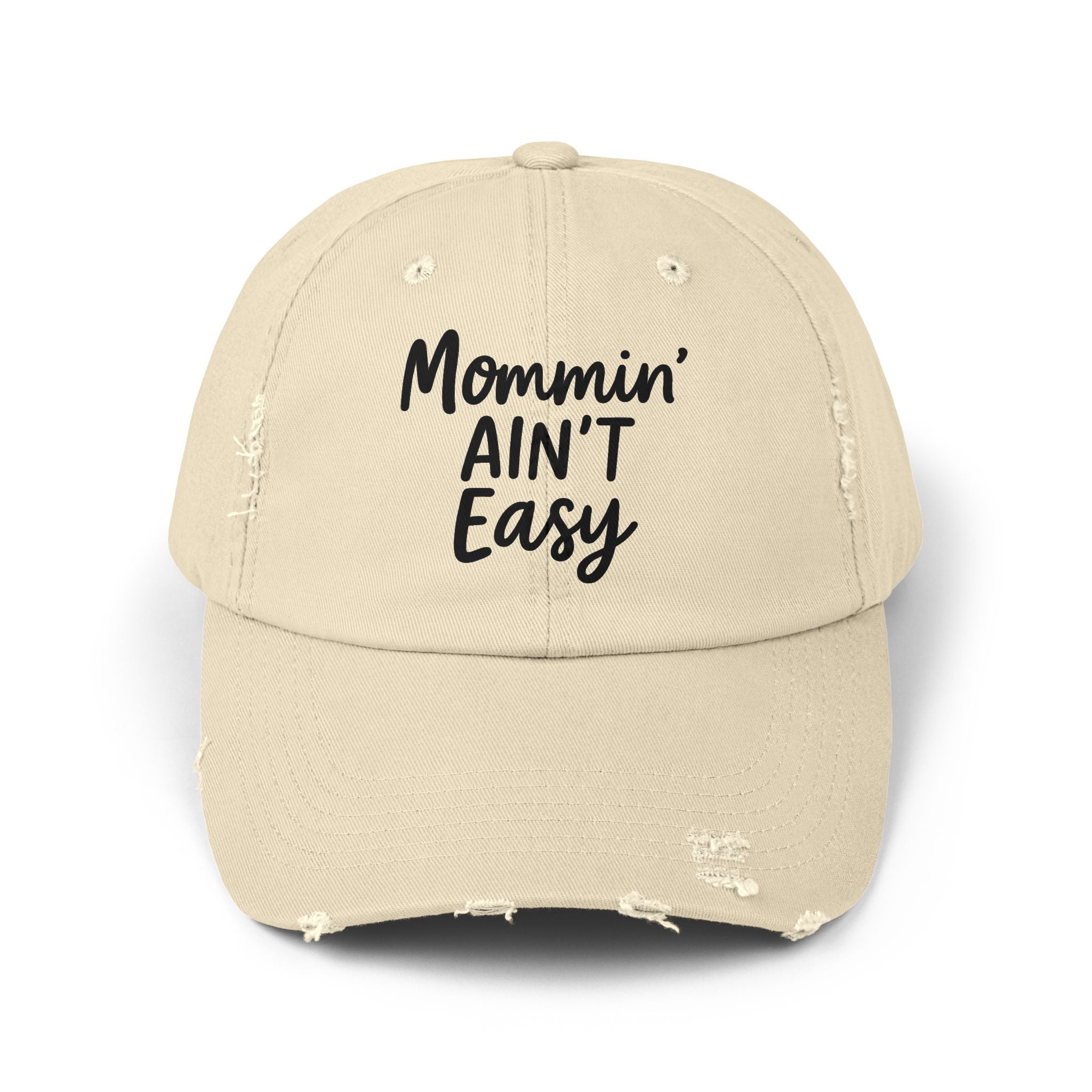 Mama Mode Mommin' Ain't Easy Distressed Dad Hat — Funny Mom Baseball Cap
