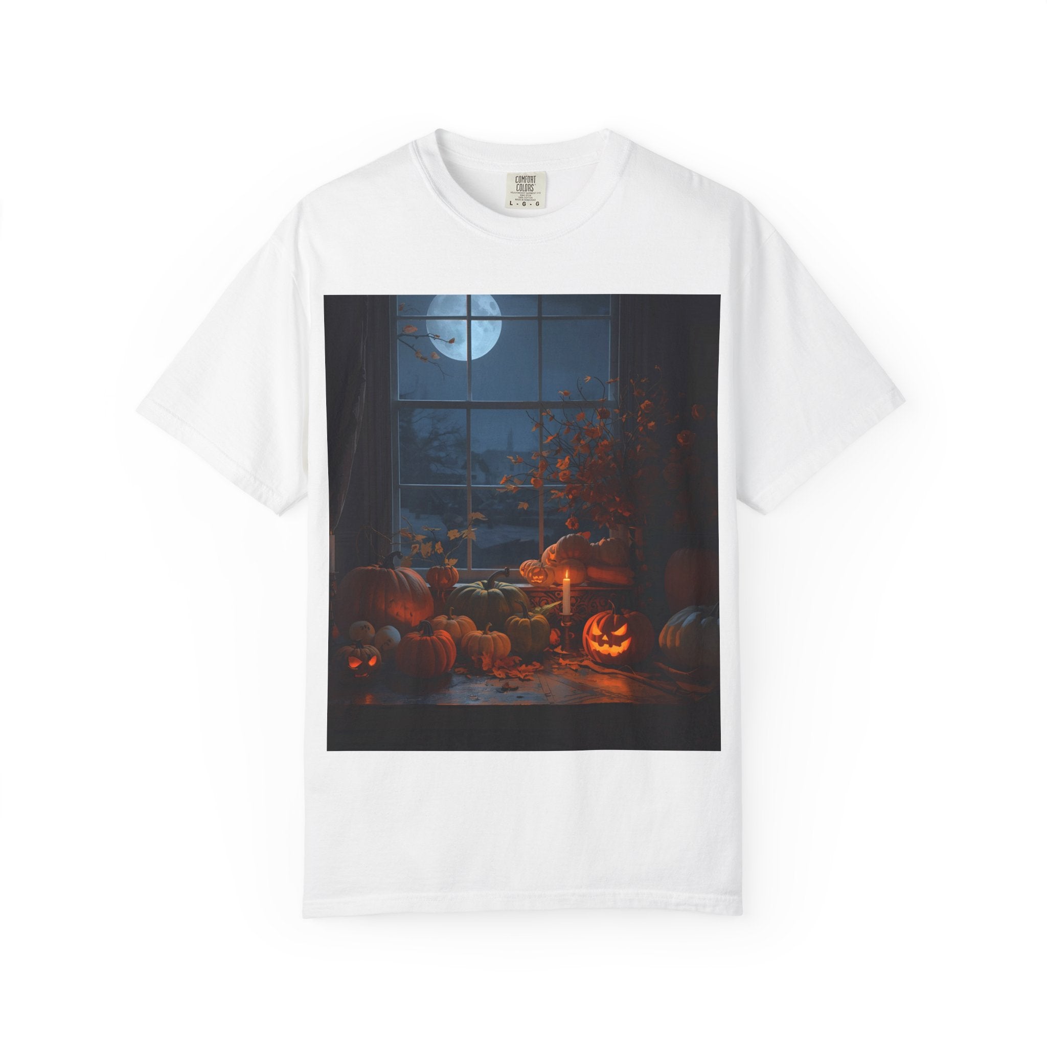 Spooky Autumn Pumpkin Vibes Halloween T-Shirt, Casual Fall Tee, Unisex Graphic Shirt, Pumpkin Lover Gift, Cozy Seasonal Apparel