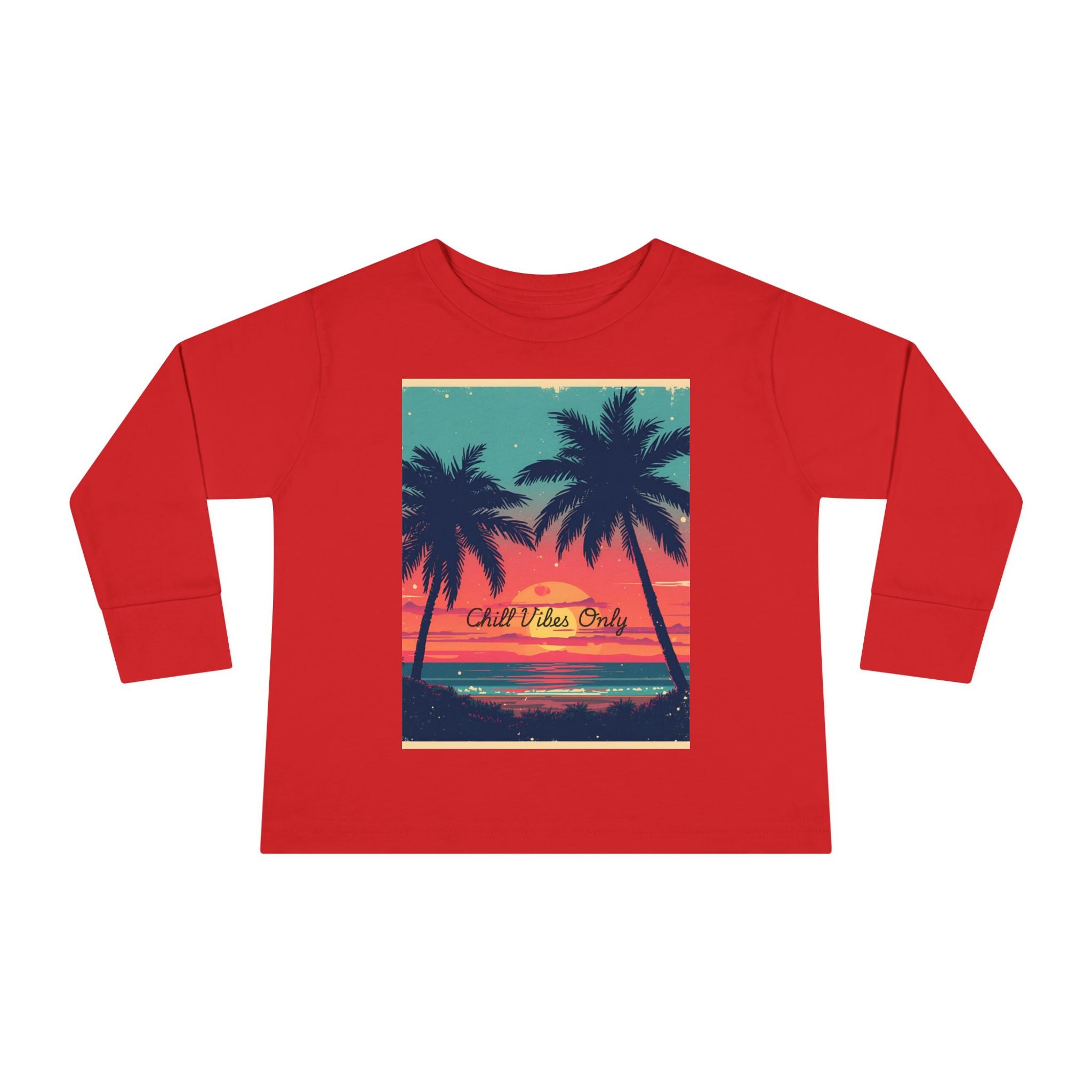 Tropical Sunset Toddler Long Sleeve Tee