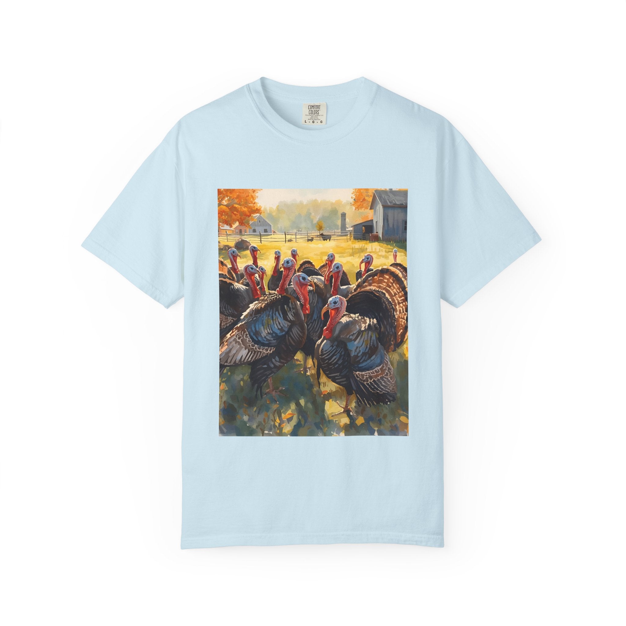 Thanksgiving Turkey T-shirt, Fall Apparel, Unisex Casual Tee, Funny Turkey Shirt, Autumn Wardrobe Essential