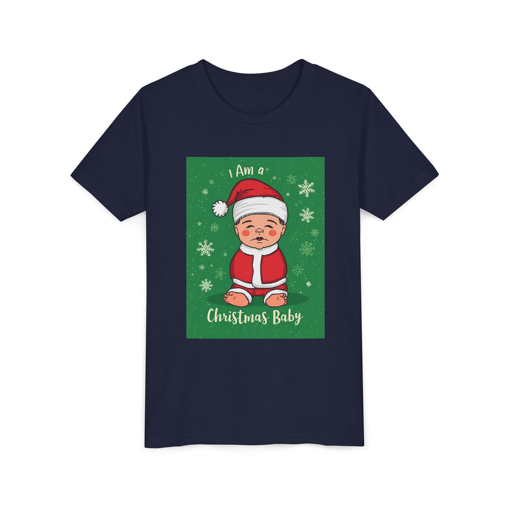I Am A Christmas Baby Youth Short Sleeve Tee