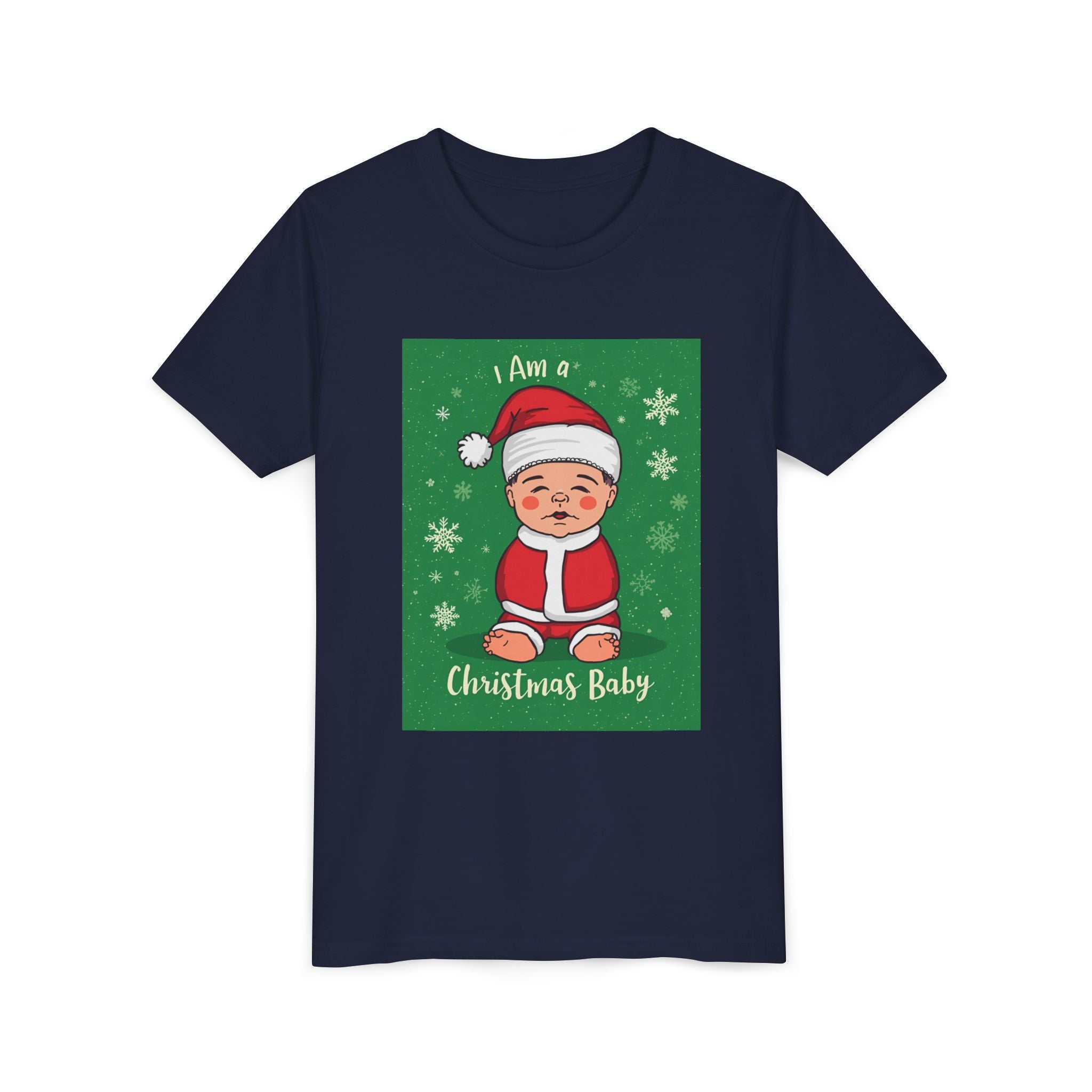 I Am A Christmas Baby Youth Short Sleeve Tee