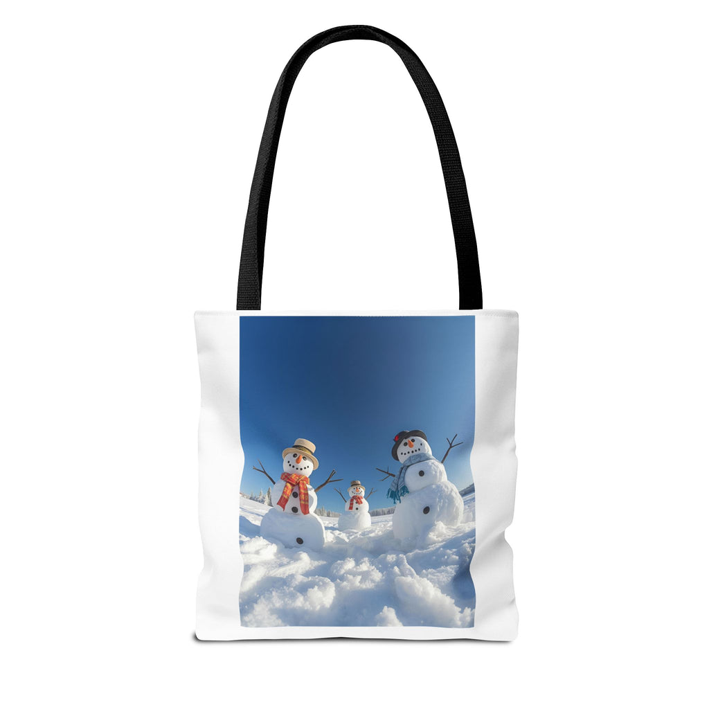 Festive Christmas Snowman Family Tote Bag (AOP)