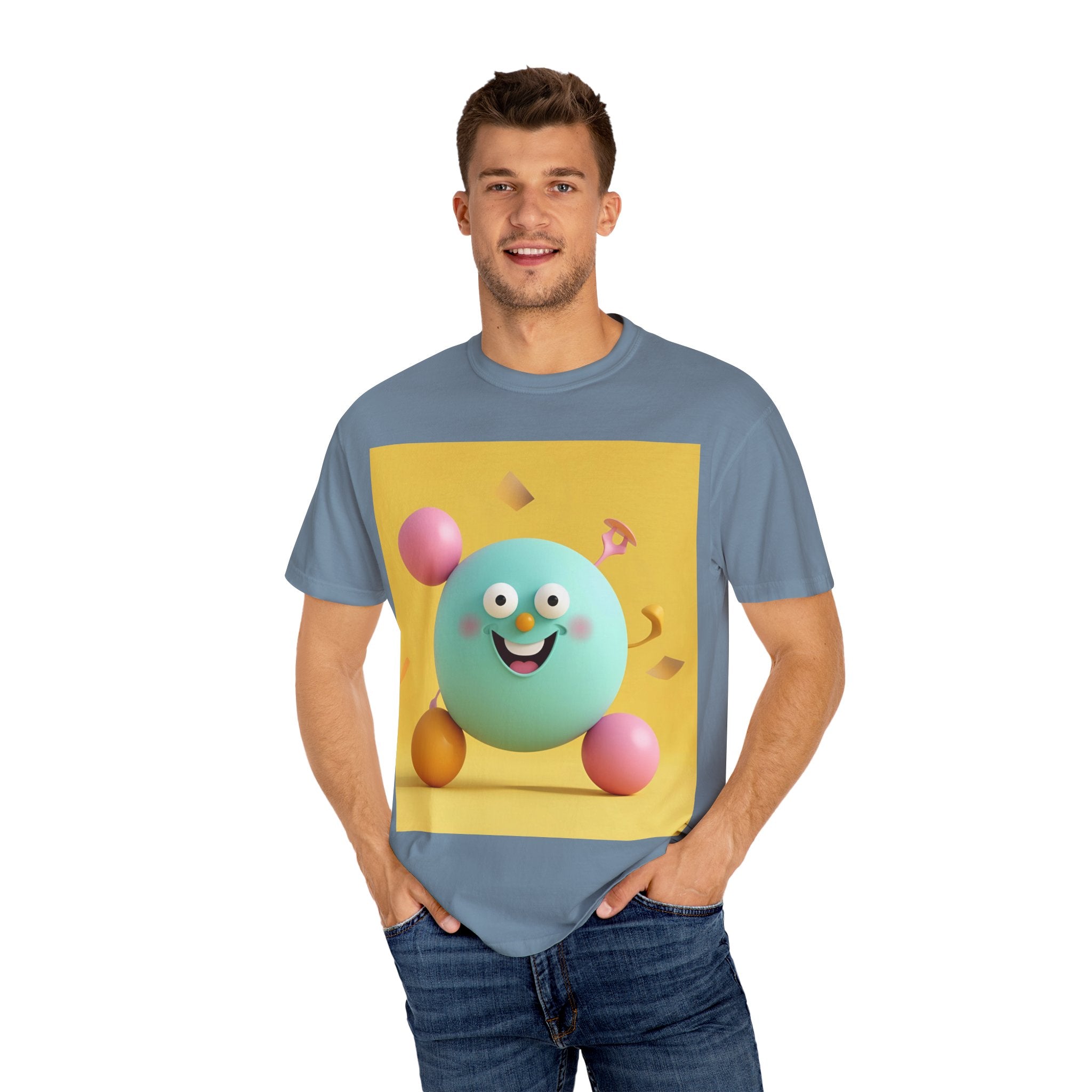 Playful Colorful Cartoon T-Shirt for Fun-Loving Souls, Graphic Tee, Gift for Kids & Adults, Birthday Party Outfit, Casual Wear, Housewarming Gift