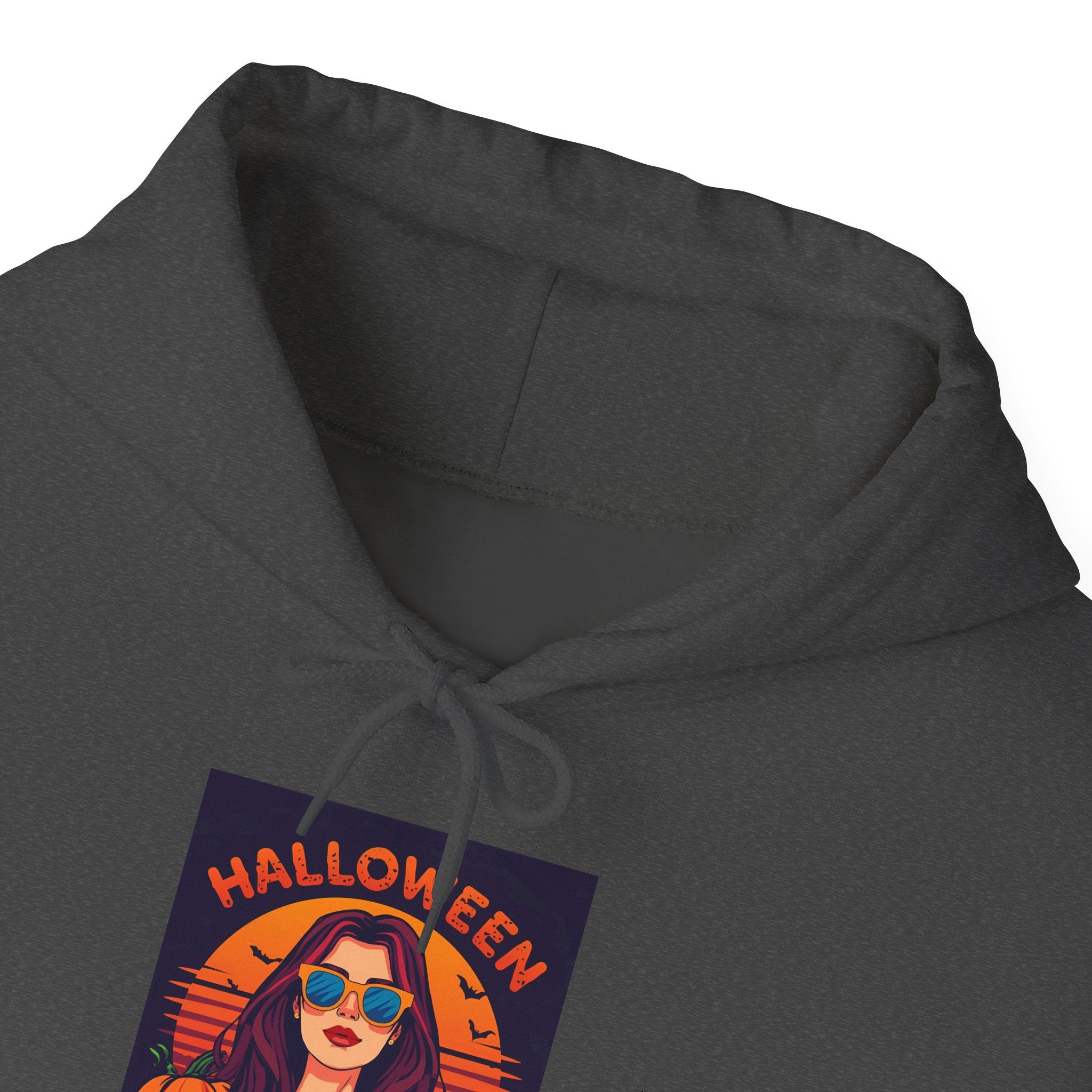 Stylish Halloween Themed Sweatshirt, Cozy Hooded Pullover, Fall Fashion, Spooky Season Apparel, Unisex Hoodie for Halloween