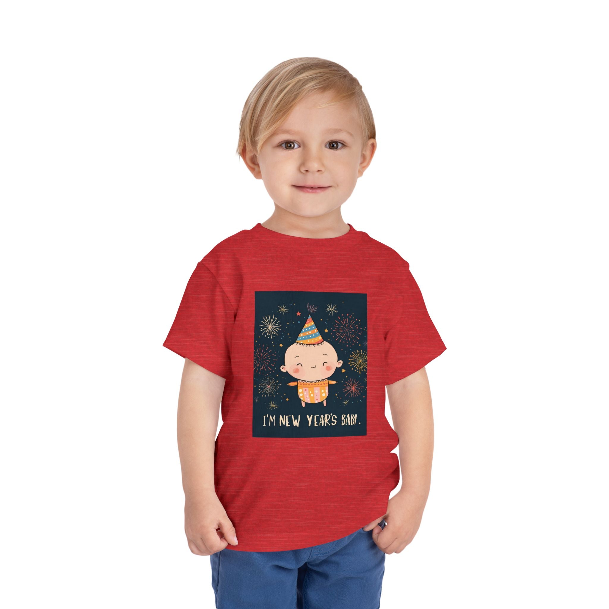 I Am A New Years Baby Toddler Short Sleeve Tee