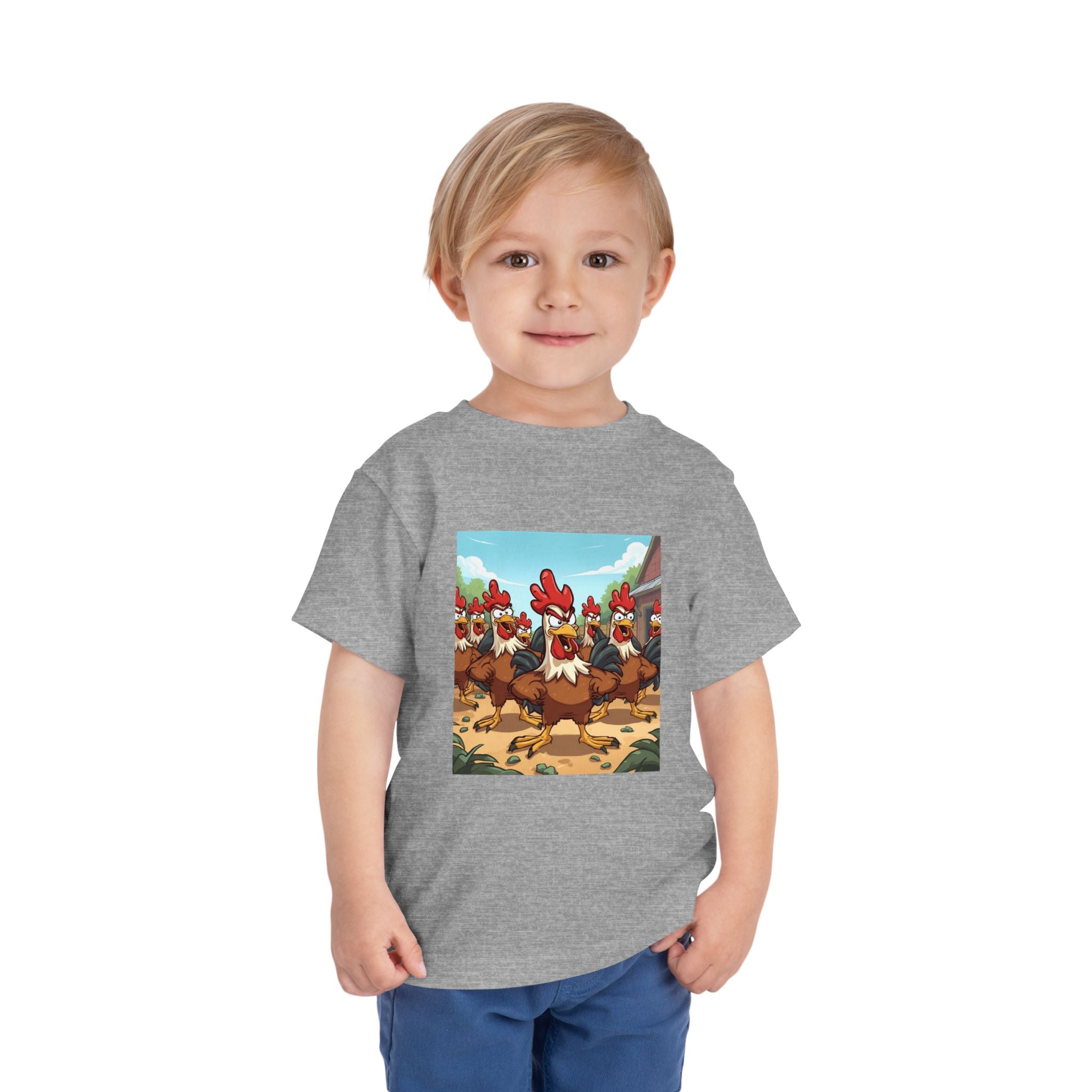 Chicken Funny Toddler Short Sleeve Tee