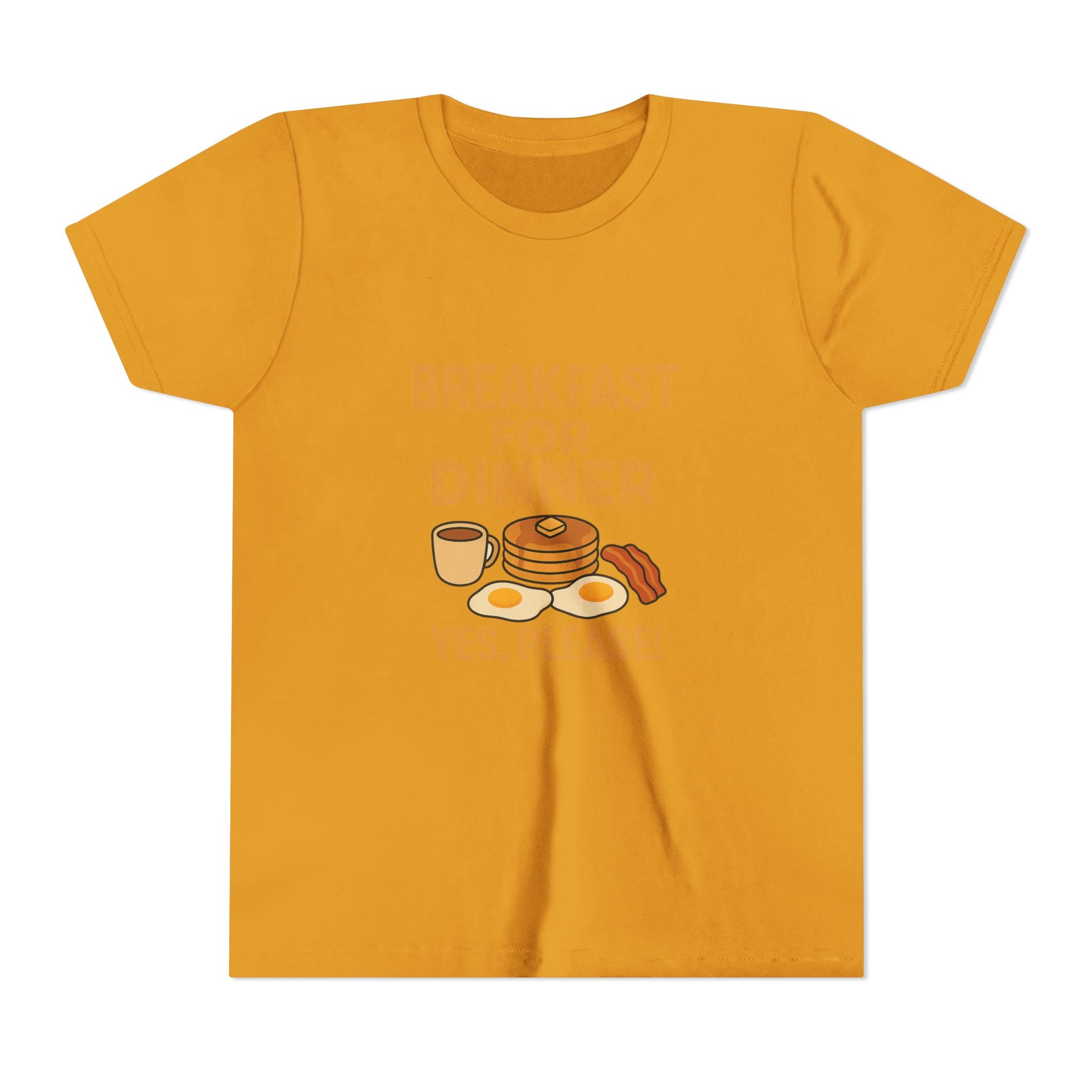 Breakfast For Dinner Youth Short Sleeve Tee