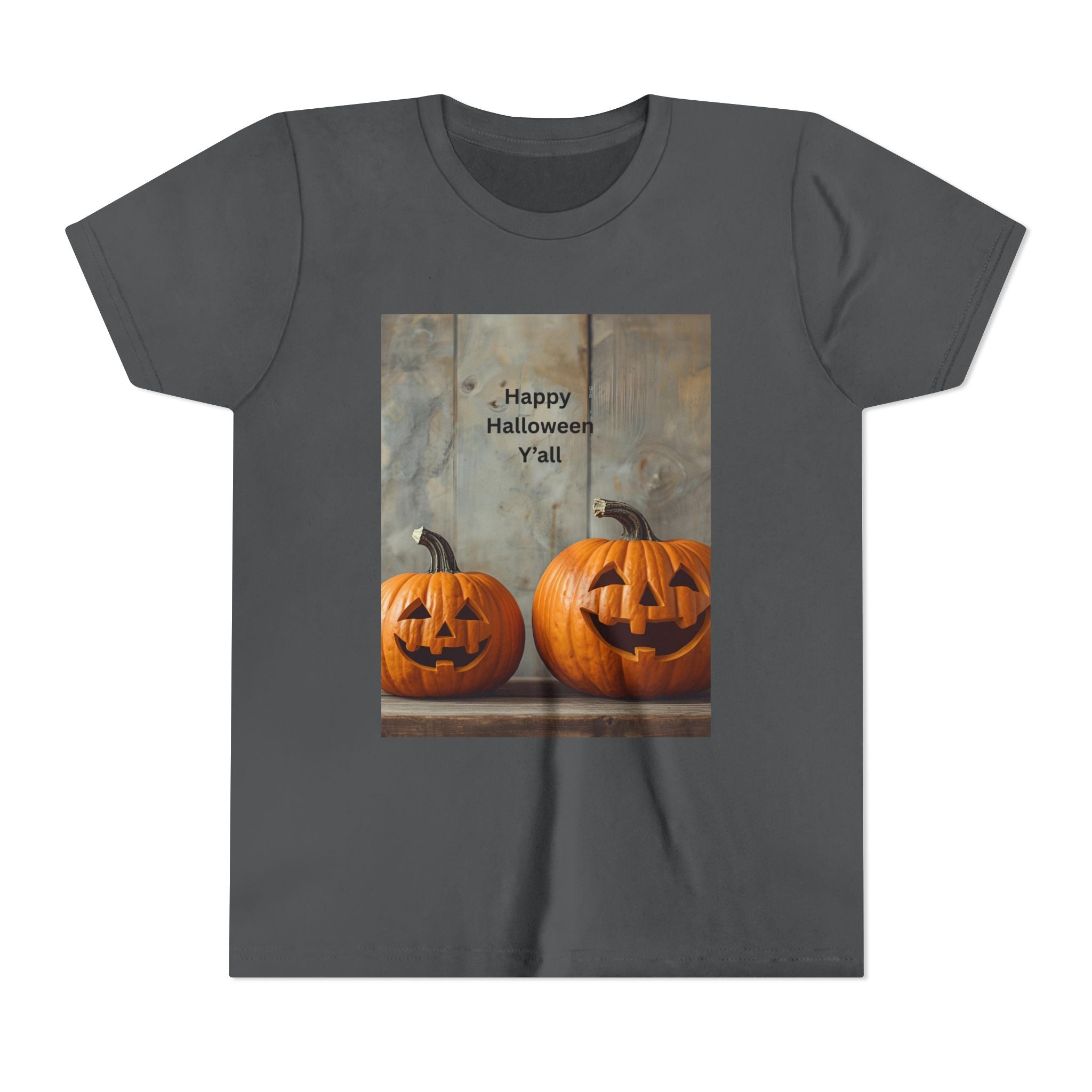Halloween Pumpkin Youth Tee, Spooky Kids Shirt, Pumpkin Graphic Tee, Fall Celebration Gift, Trick or Treat Outfit