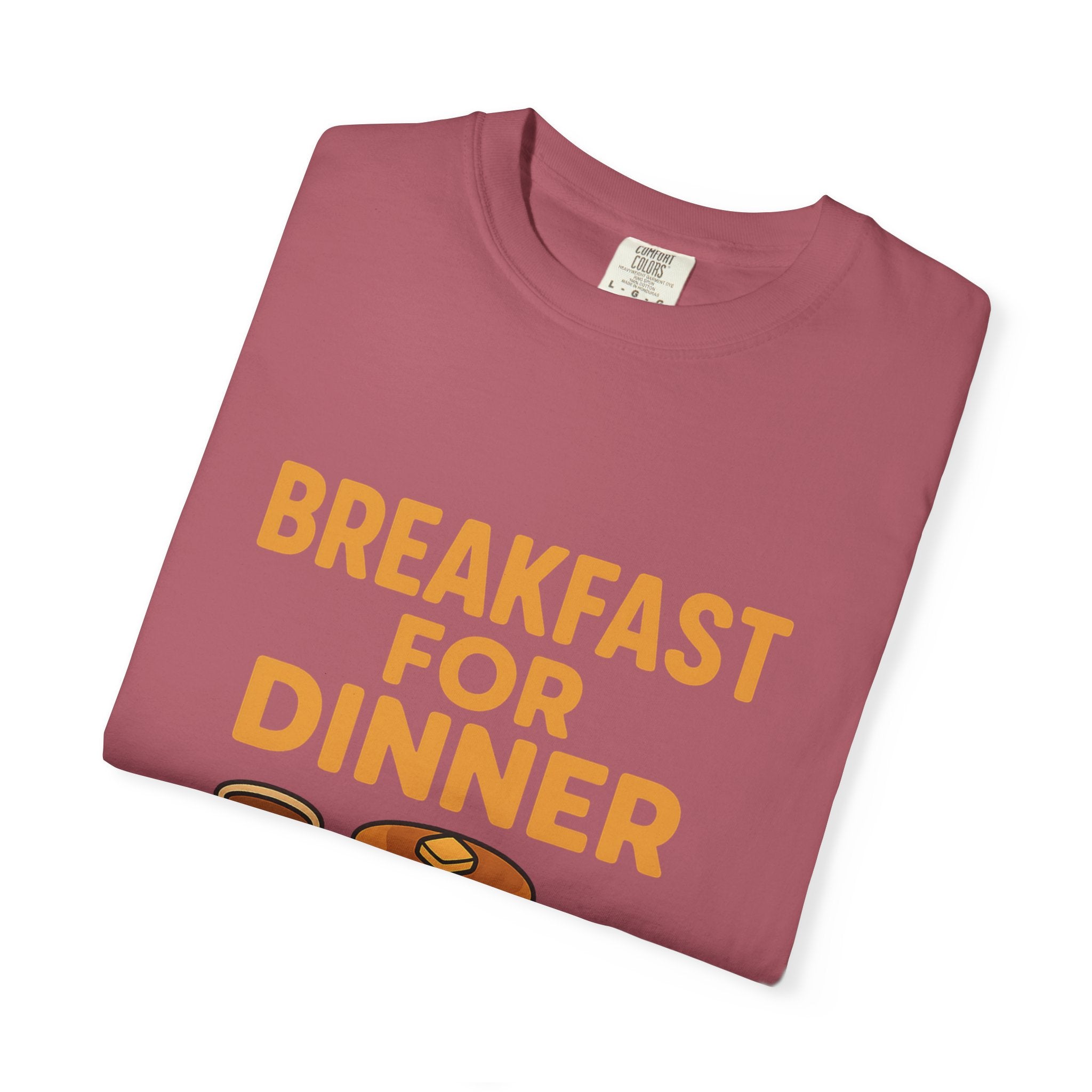 Whimsical Breakfast For Dinner T-Shirt, Foodie Gift, Funny Dinner Shirt, Comfort Wear, Casual Tee for Food Lovers
