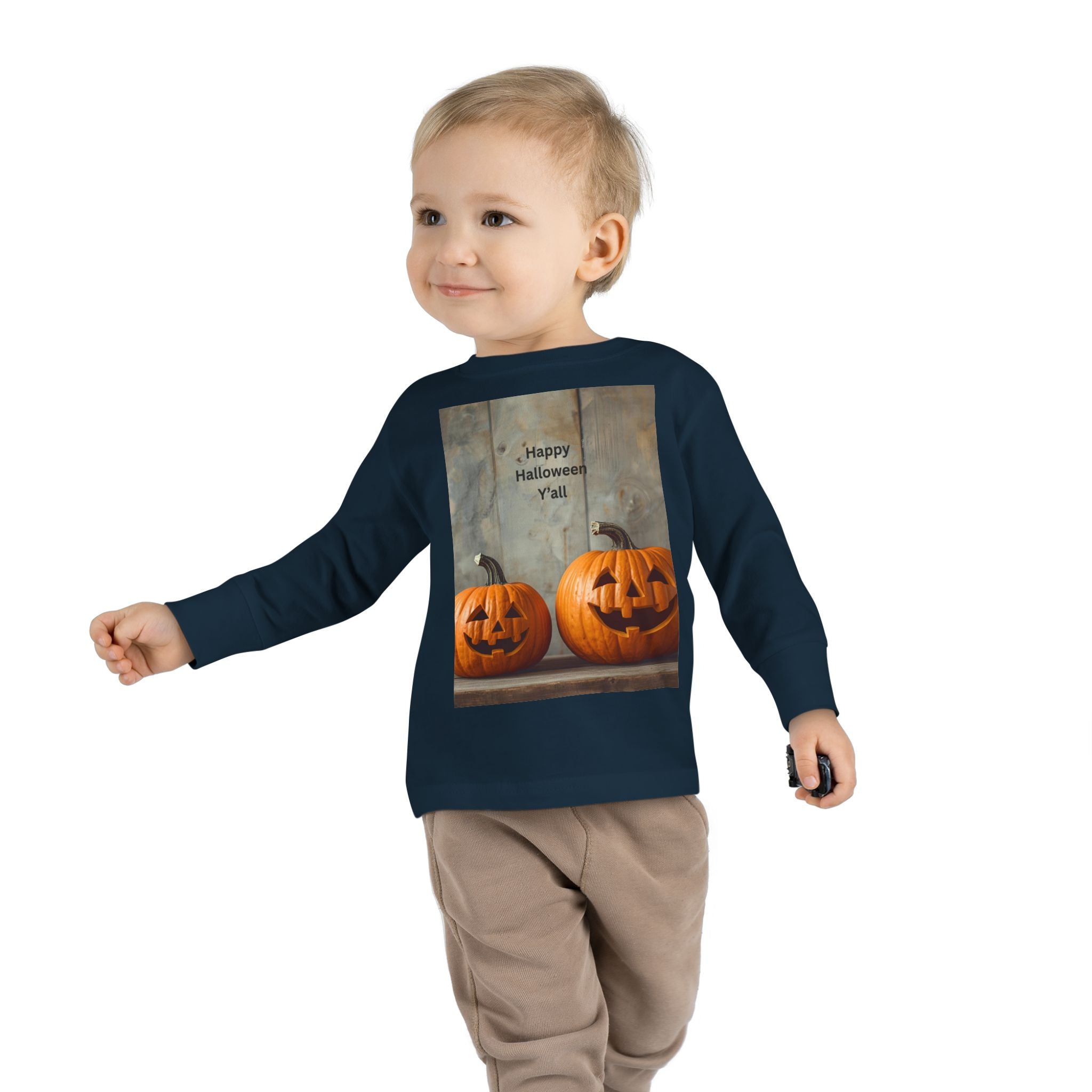 Halloween Pumpkin Toddler Long Sleeve Tee