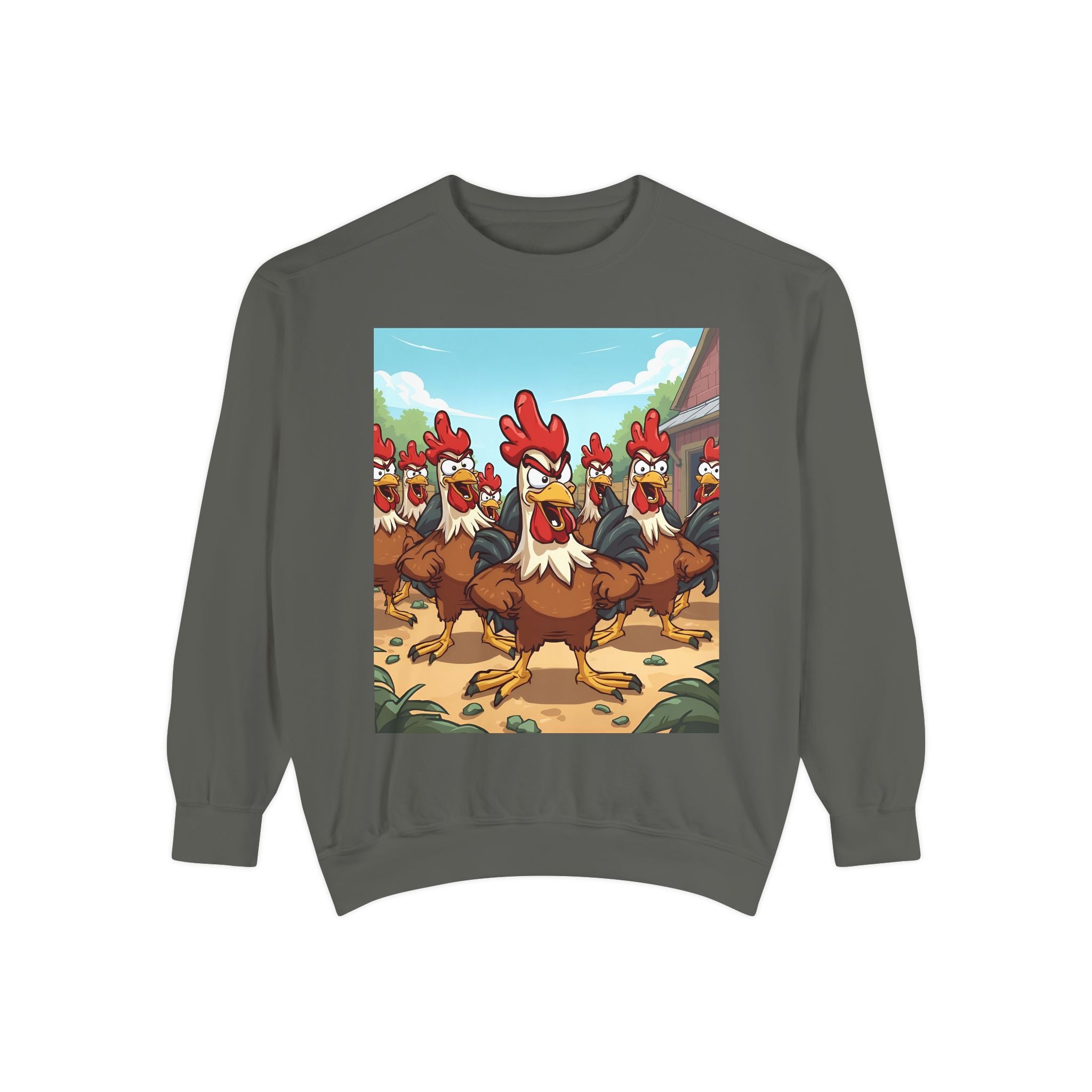 Chicken Funny Unisex Garment-Dyed Sweatshirt