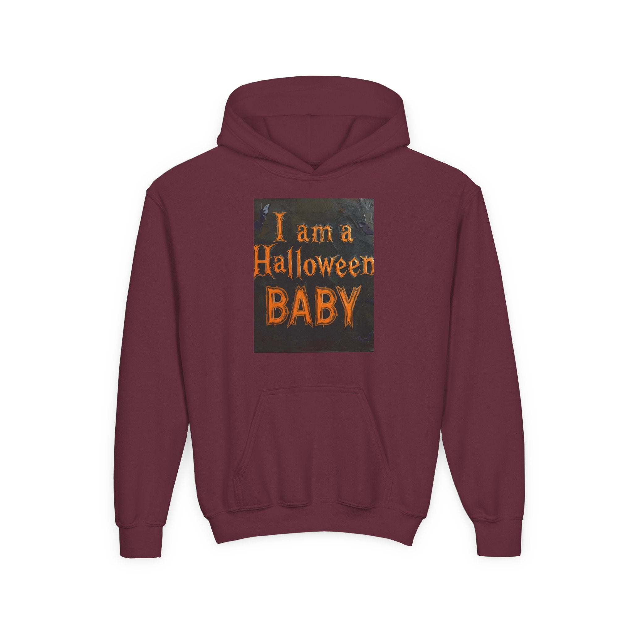 I Am A Halloween Baby Youth Heavy Blend Hooded Sweatshirt