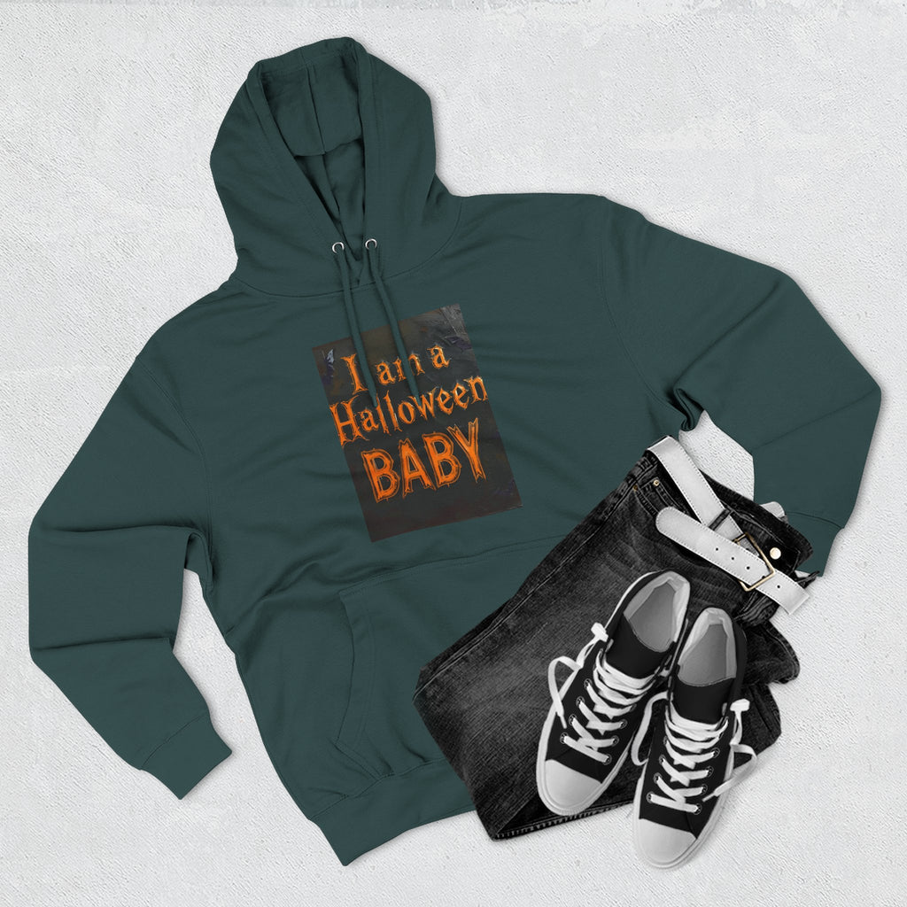 I Am A Halloween Baby Three-Panel Fleece Hoodie