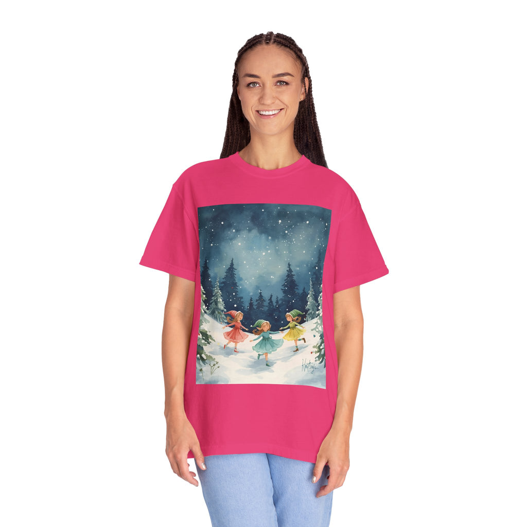 Whimsical Winter T-Shirt, Cozy Graphic Tee, Holiday Apparel, Gift for Her, Seasonal Fashion, Unisex Tee