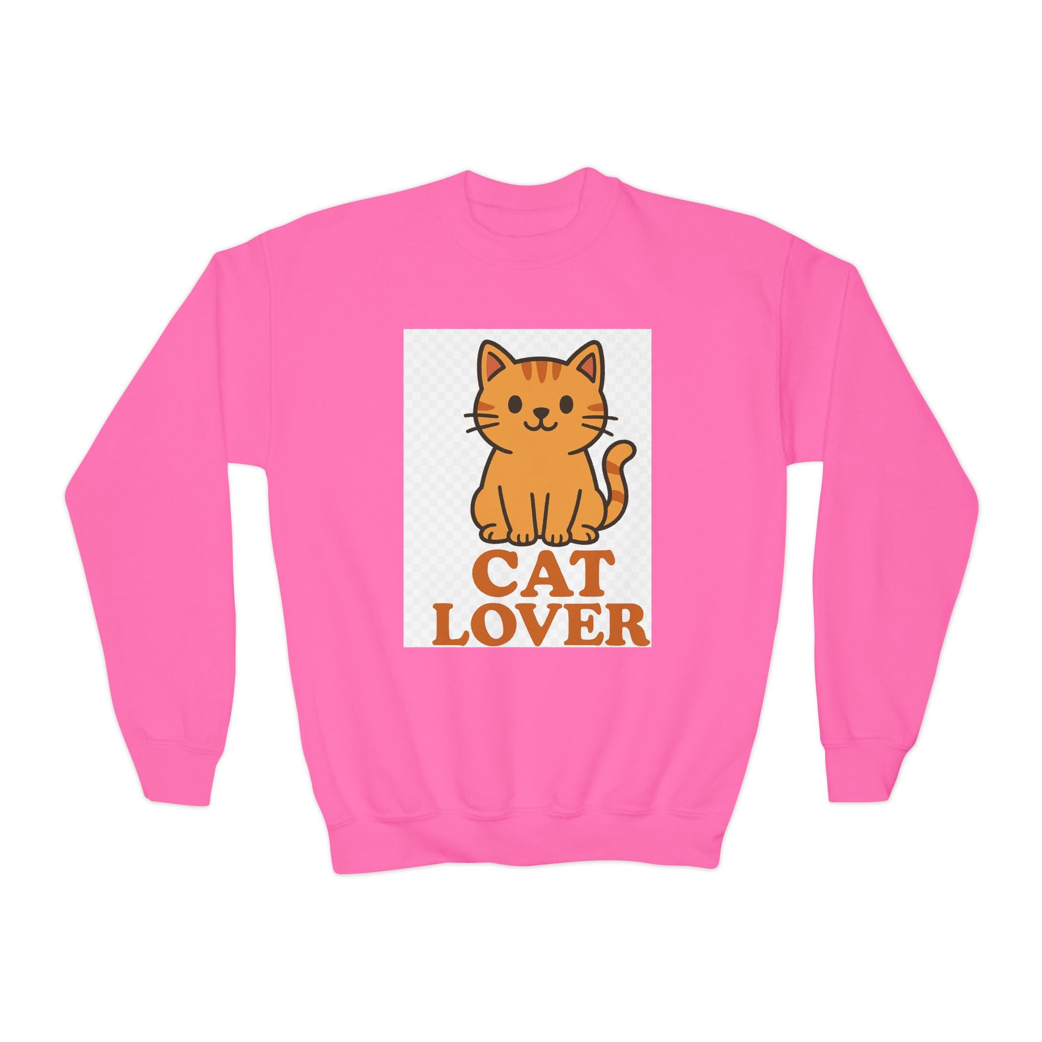 Cat Lover Youth Crewneck Sweatshirt