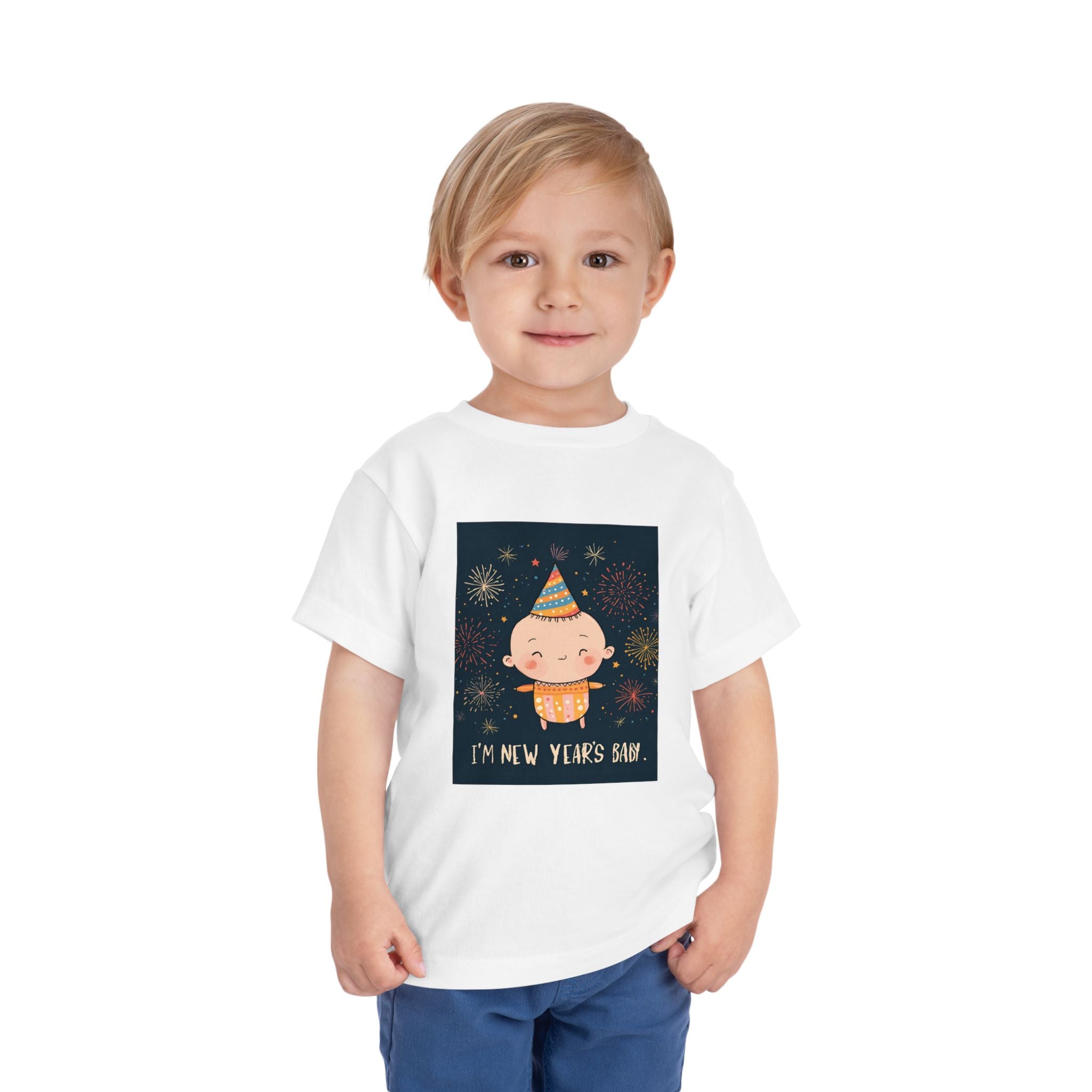 I Am A New Years Baby Toddler Short Sleeve Tee