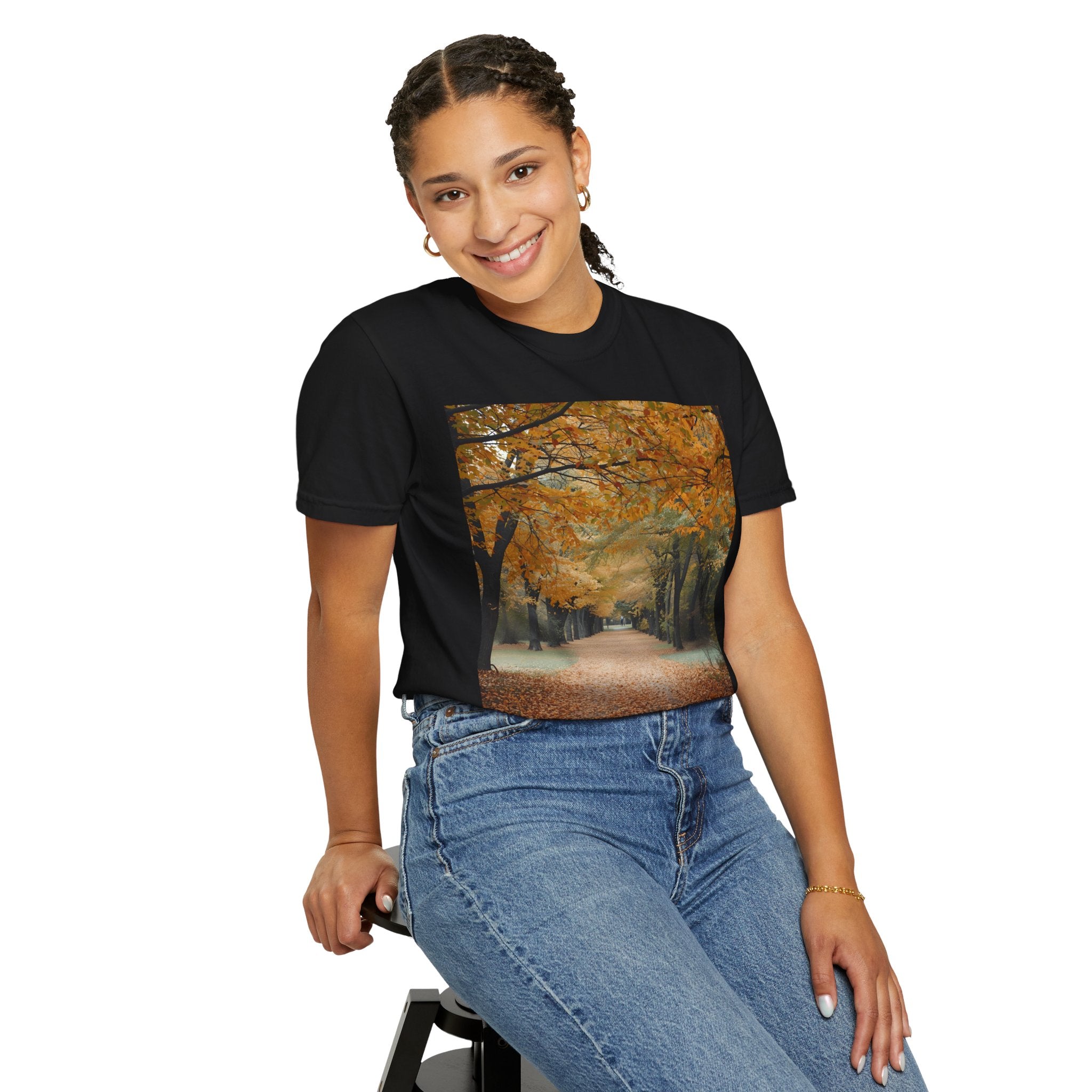 Autumn Pathway T-Shirt | Nature Lover Gift, Fall Fashion, Unisex Tee, Seasonal Wear, Cozy Vibes