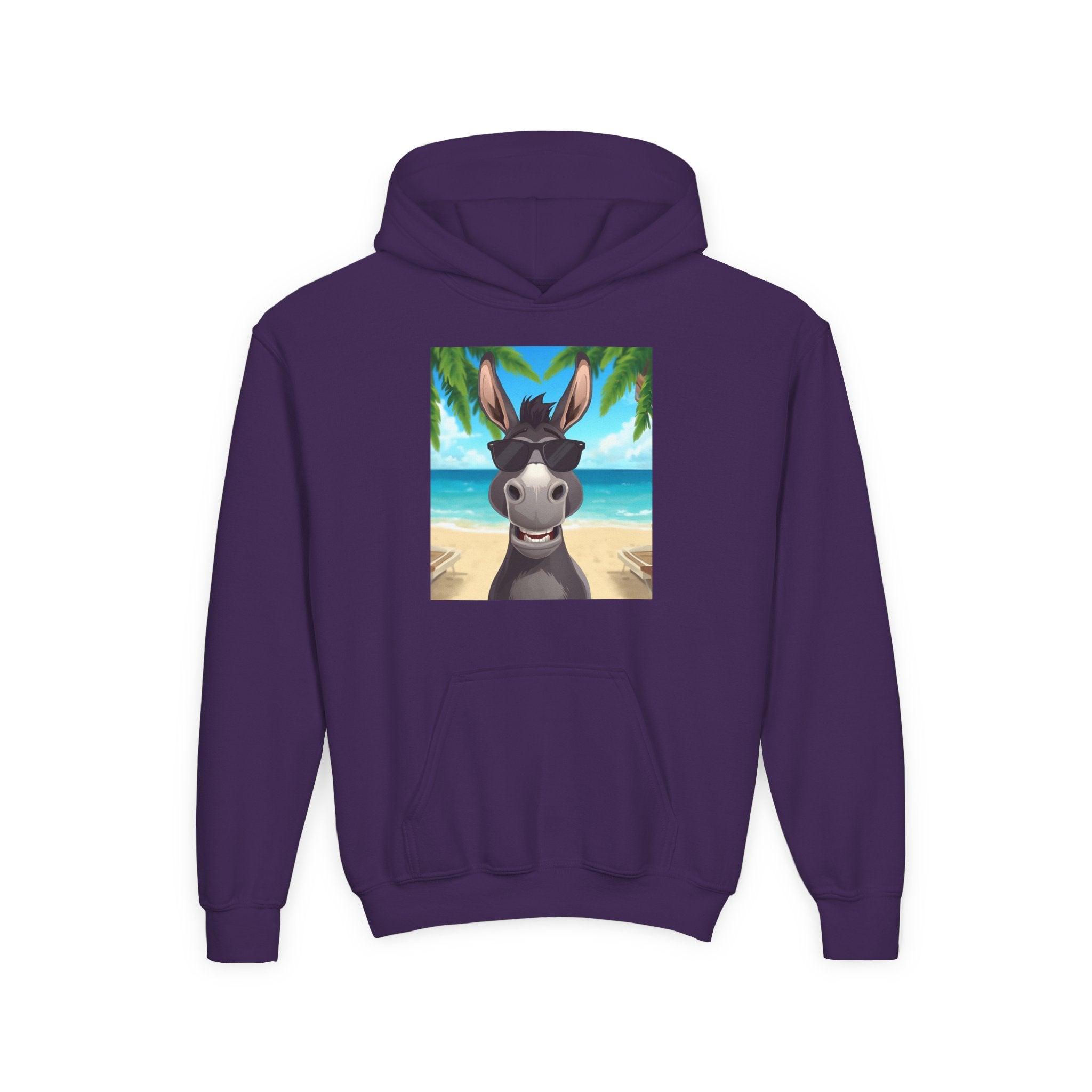 Donkey Beach Vibes Youth Heavy Blend Hooded Sweatshirt