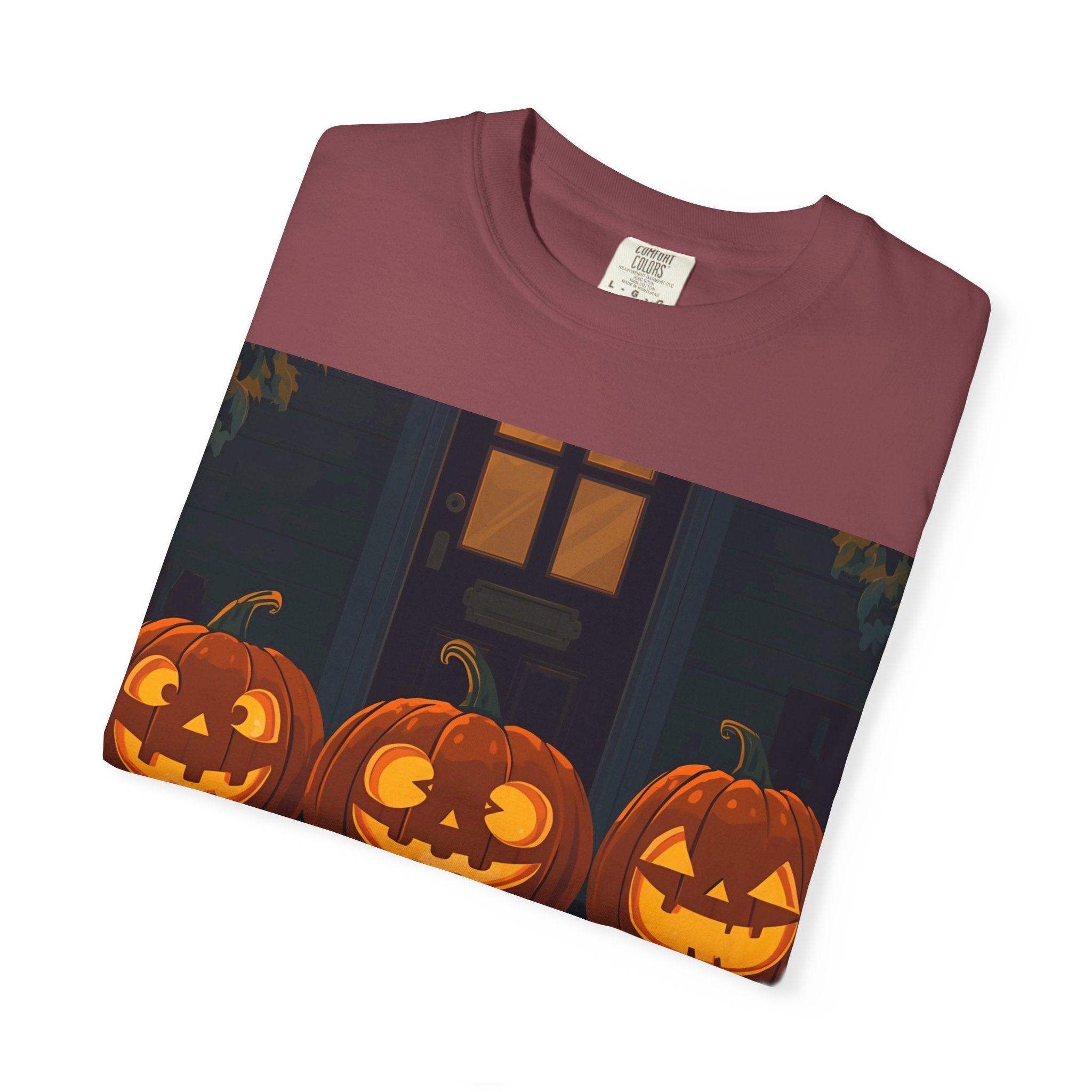 Happy Halloween Pumpkin Unisex T-shirt, Spooky Season Tee, Fall Festival Shirt, Pumpkin Graphic Top, Halloween Gift for Him/Her