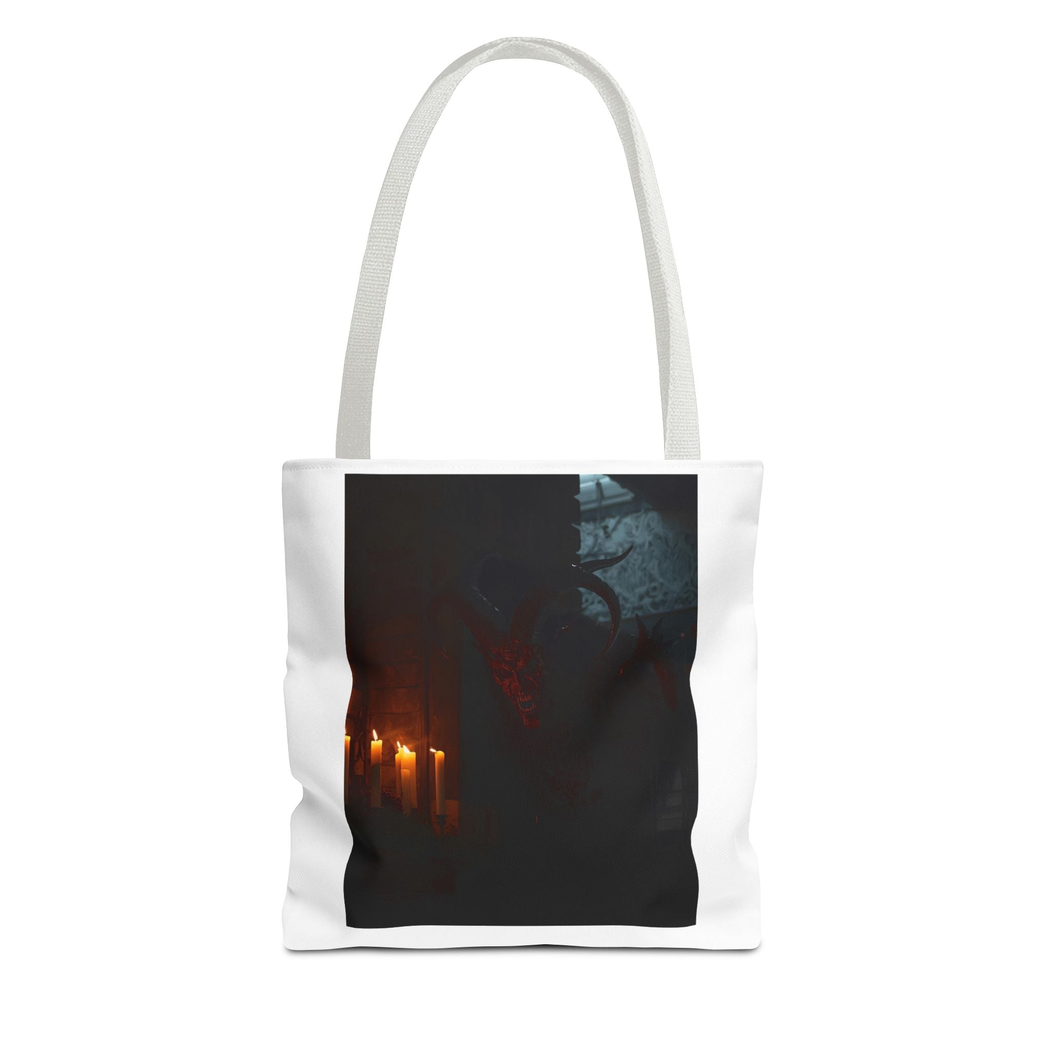 Spooky Halloween Pumpkin Shadow Tote Bag (AOP)