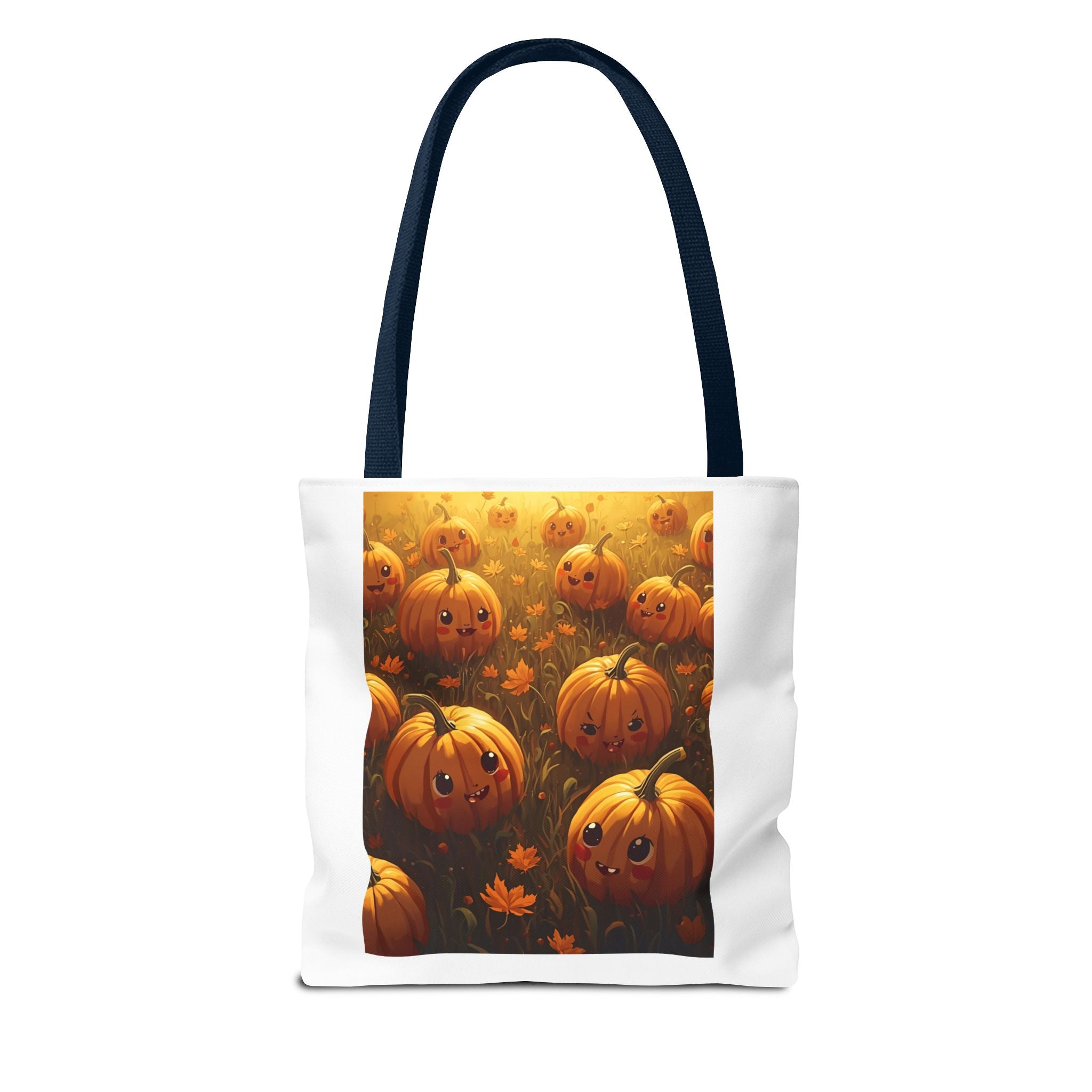 Happy Halloween Pumpkin Tote Bag, Halloween Shopping Bag, Fall Accessory, Eco-Friendly Tote, Cute Pumpkin Art Bag