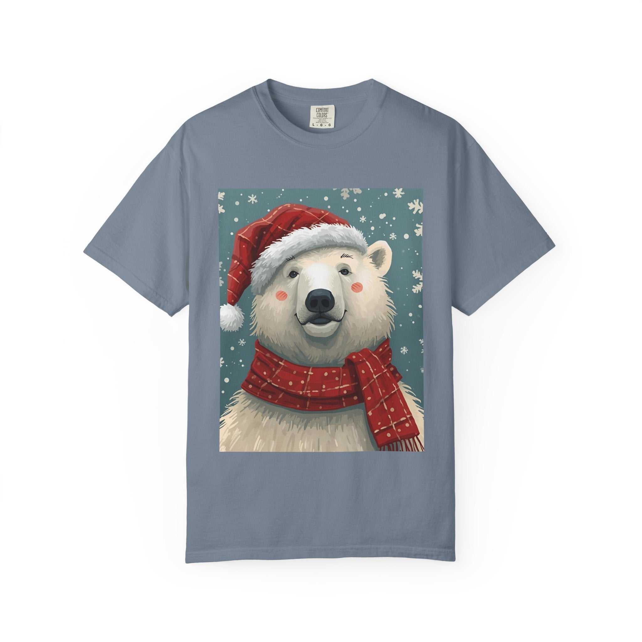 Cozy Christmas Polar Bear T-Shirt, Christmas Tee, Winter Apparel, Holiday Shirt, Gift Idea, Unisex Graphic Tee