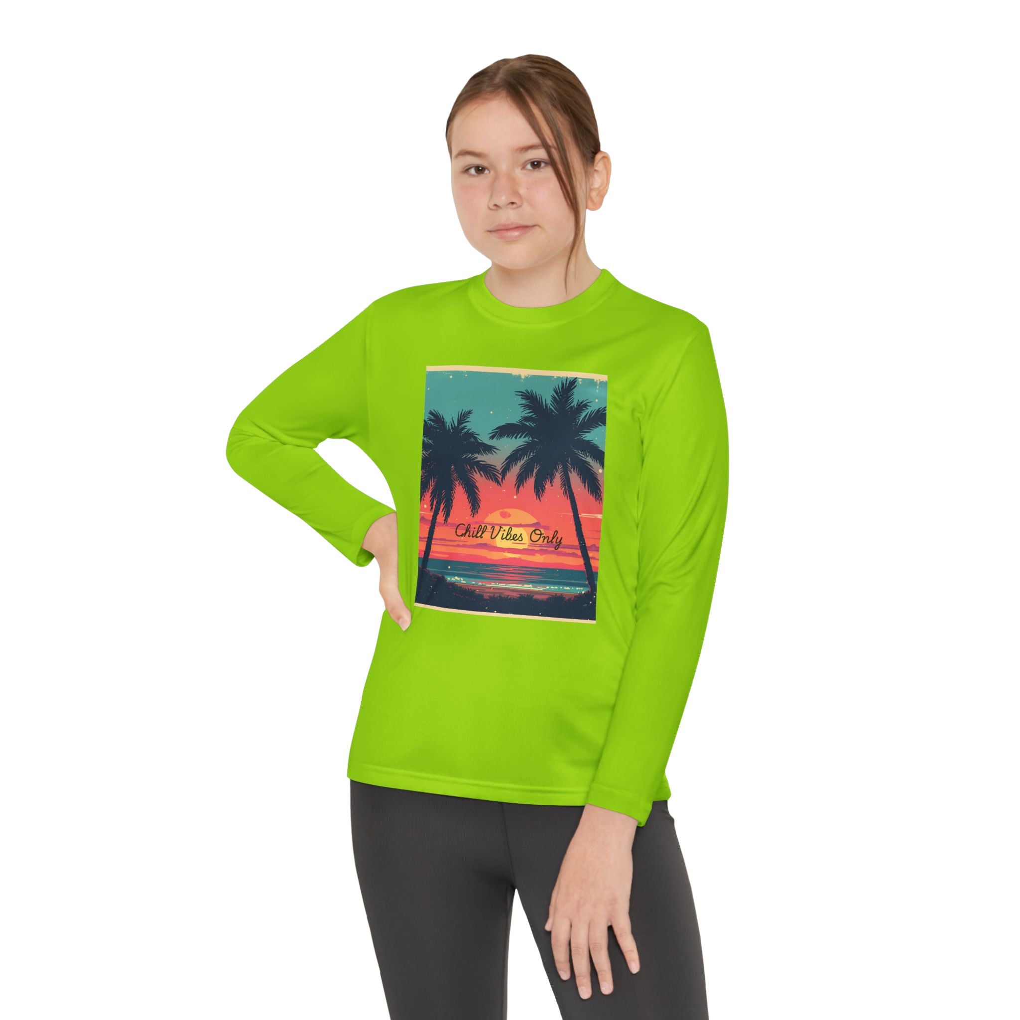 Tropical Sunset Youth Long Sleeve Competitor Tee