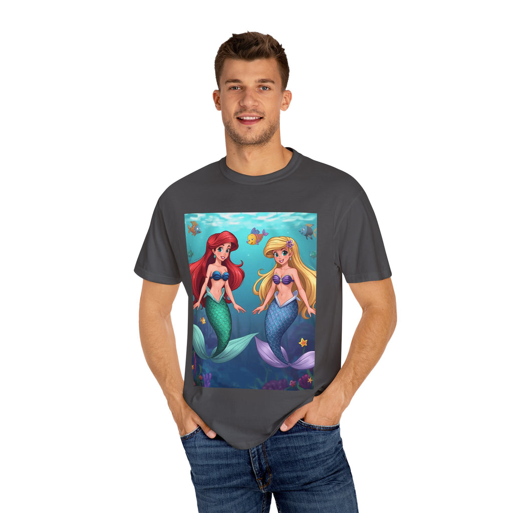 Mermaid Friends T-Shirt, Colorful Underwater Theme Tee, Gift for Sea Lovers, Perfect for Summer, Birthday Present, Beachwear