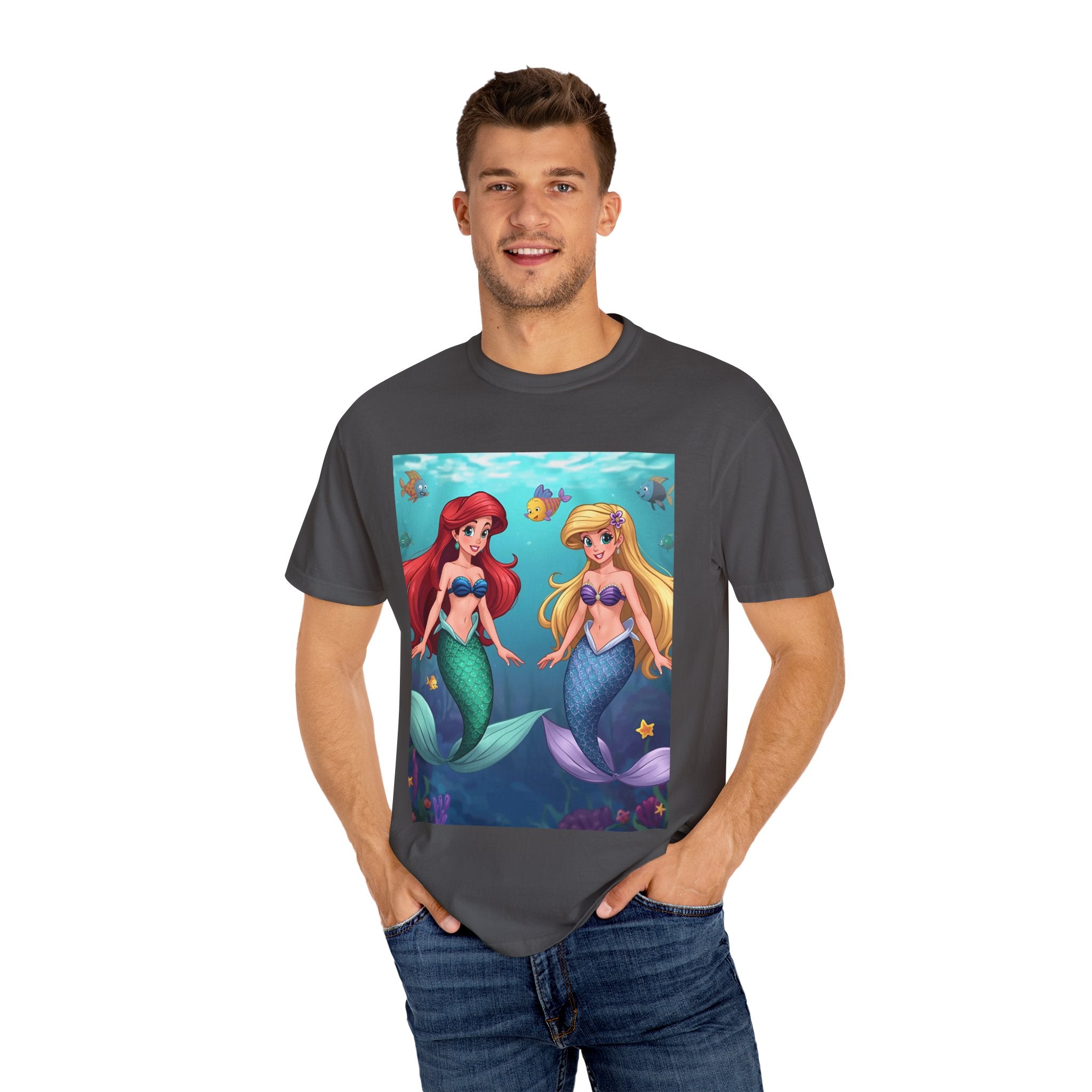 Mermaid Friends T-Shirt, Colorful Underwater Theme Tee, Gift for Sea Lovers, Perfect for Summer, Birthday Present, Beachwear