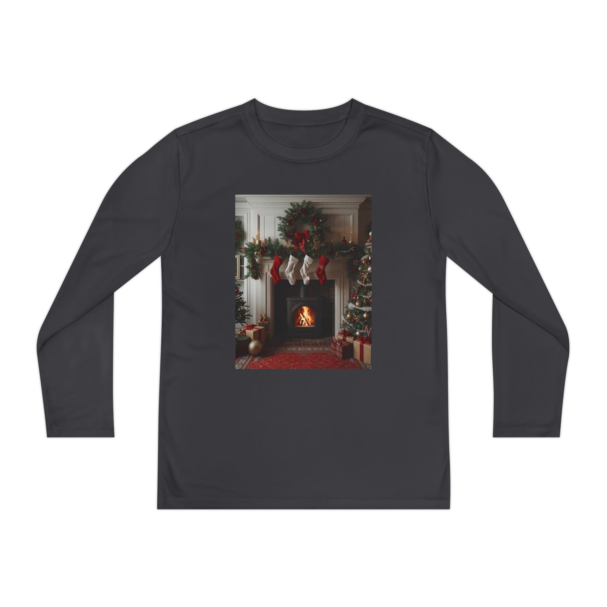 Cozy Christmas Youth Long Sleeve Competitor Tee