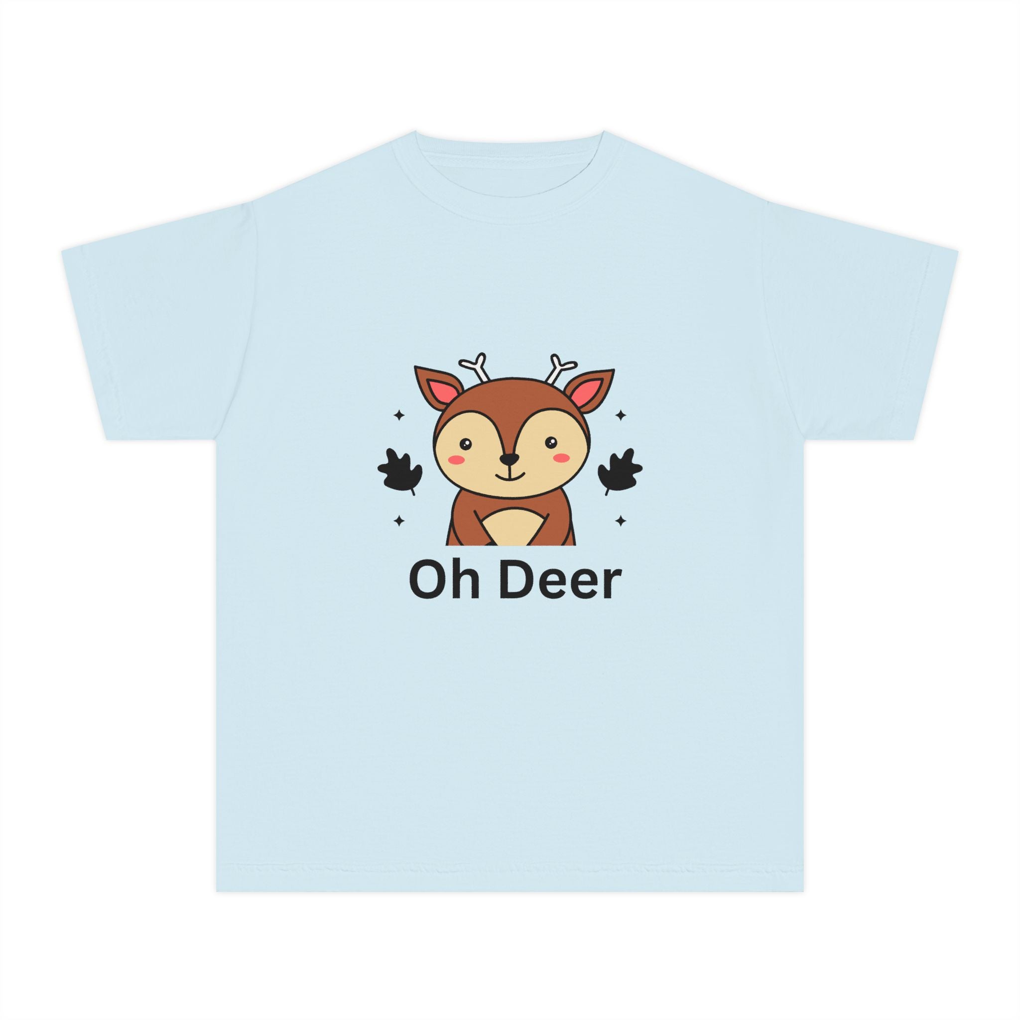 Funny Kids Tee - "Oh Deer" Design, Youth Shirt, Cute Animal Graphic, Perfect Gift for Birthdays, Holidays, or Playtime