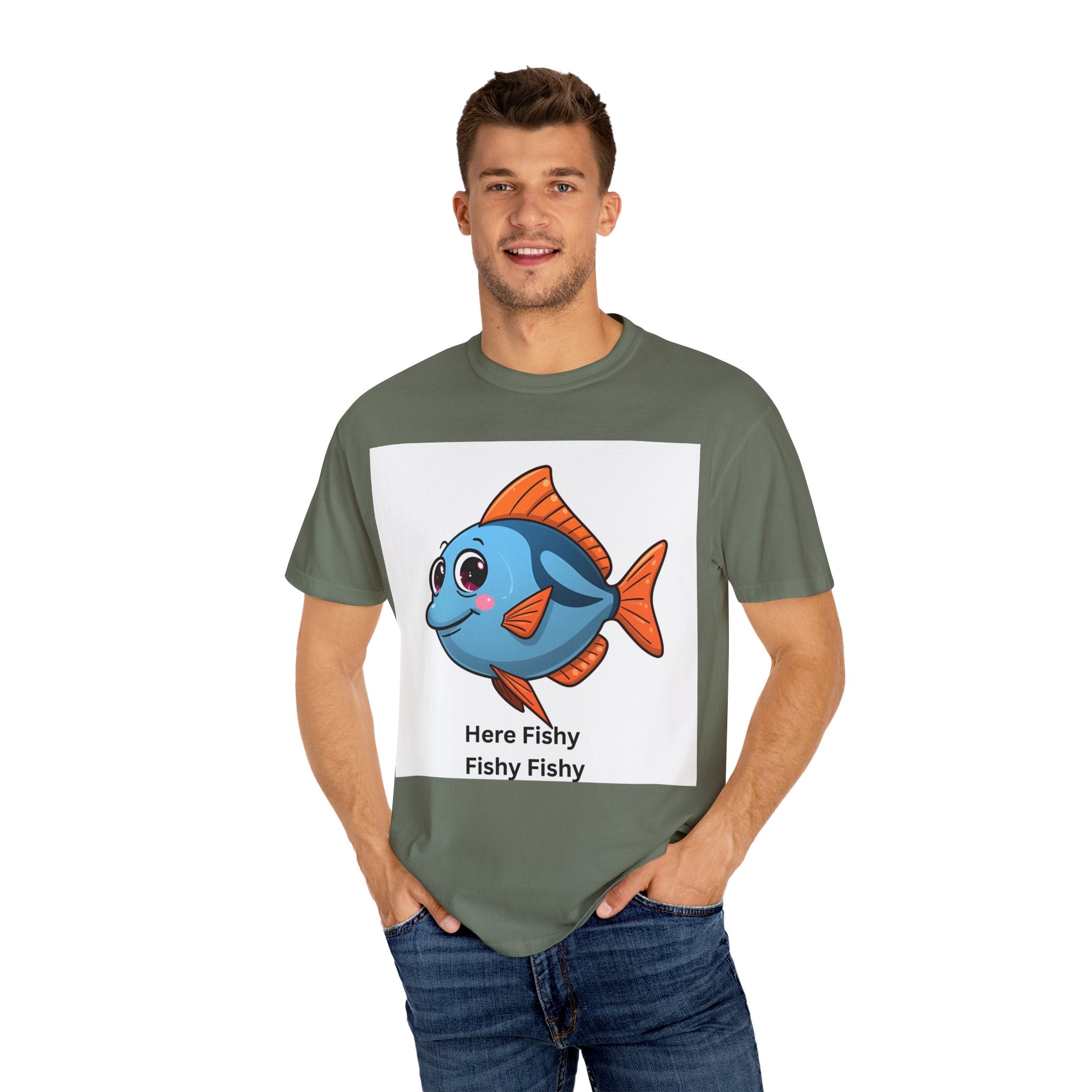 Fishy Fishy Fishy Unisex Garment-Dyed T-shirt
