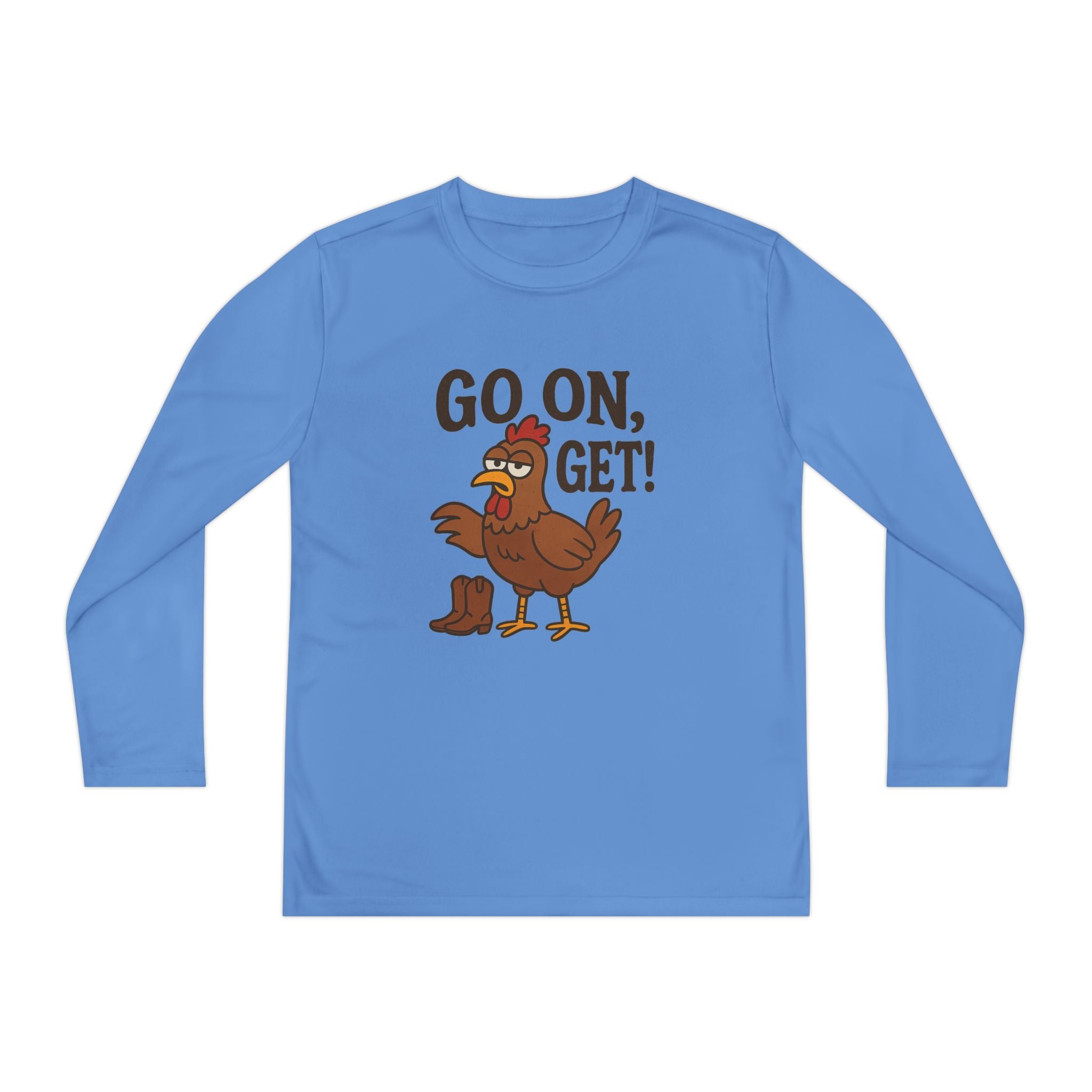 Go On Get Funny Youth Chicken Shirt