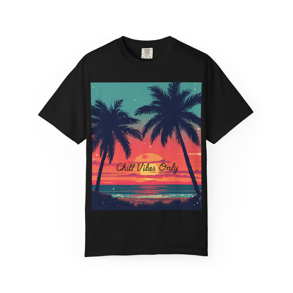 Tropical Sunset Unisex Garment-Dyed T-shirt