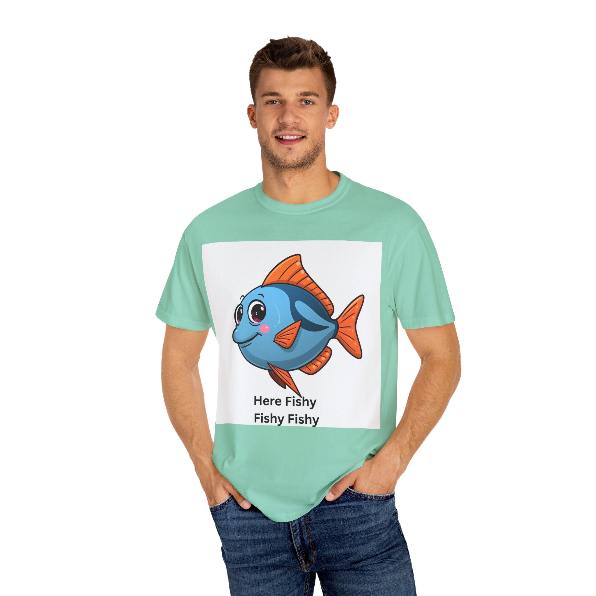 Fishy Fishy Fishy Unisex Garment-Dyed T-shirt