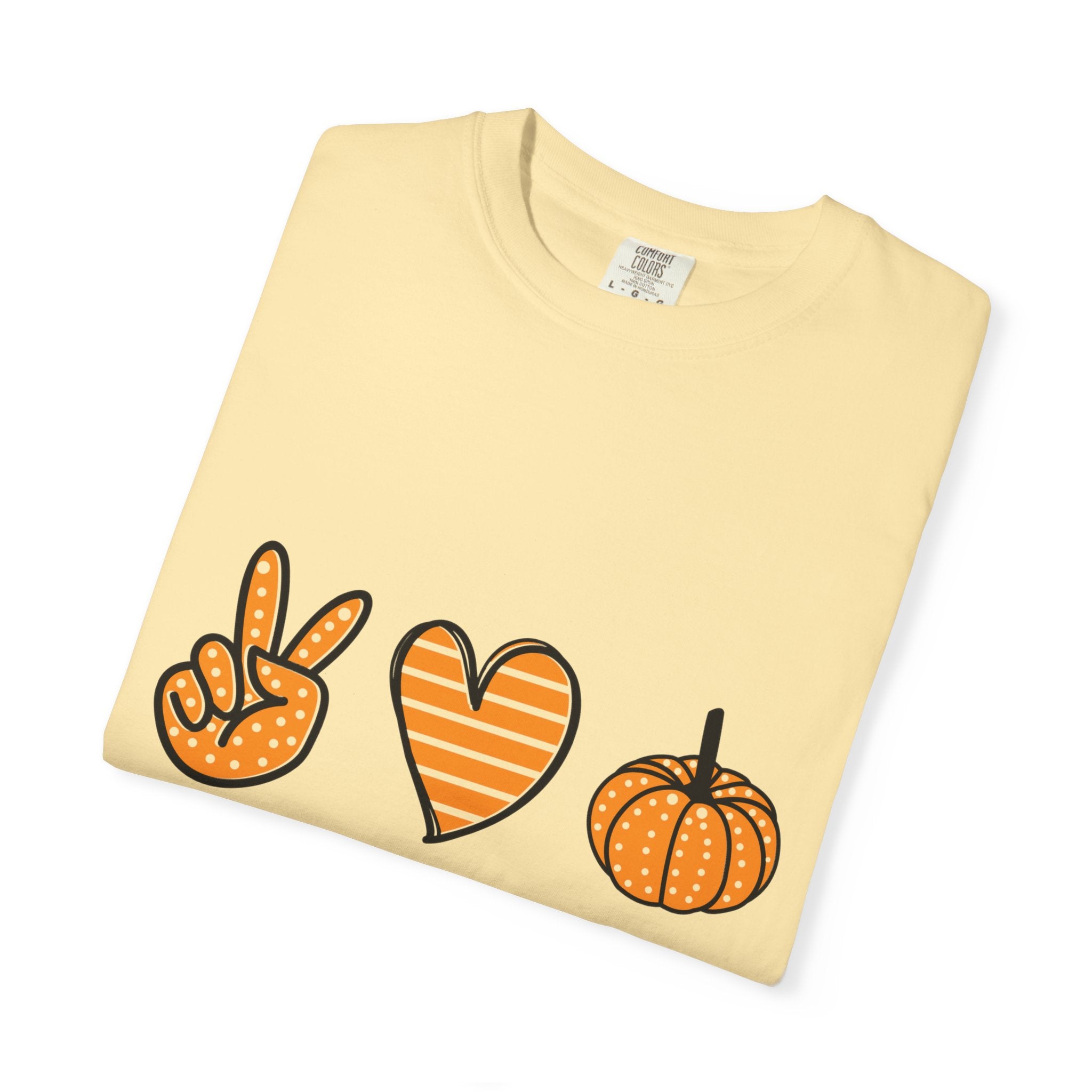 Autumn Vibes T-Shirt, Peace Love Fall Tee, Unisex Fall Shirt, Casual Harvest Top, Thanksgiving Gift, Cozy Seasonal Wear