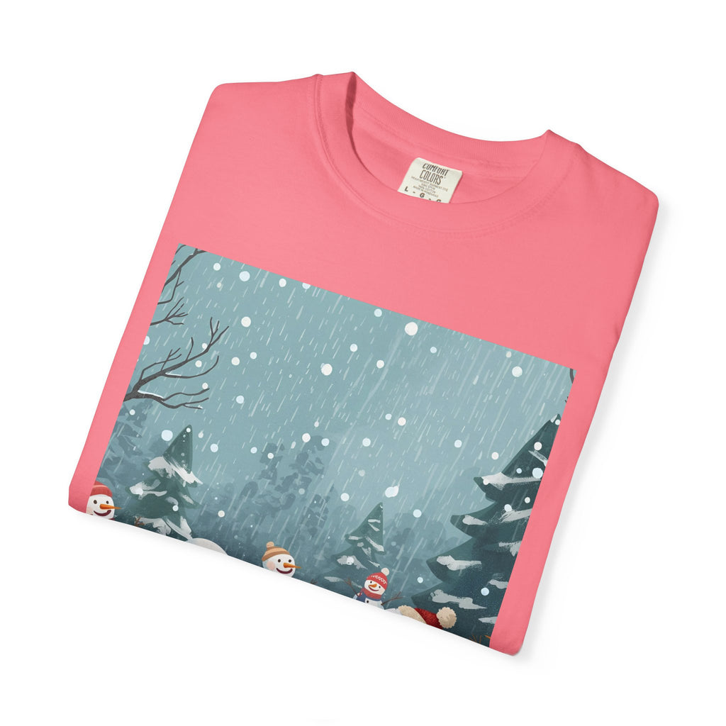 Festive Christmas Winter Wonderland Snowman T-shirt | Holiday Tee, Christmas Apparel, Gift for Him/Her, Graphic Shirt, Seasonal Fashion
