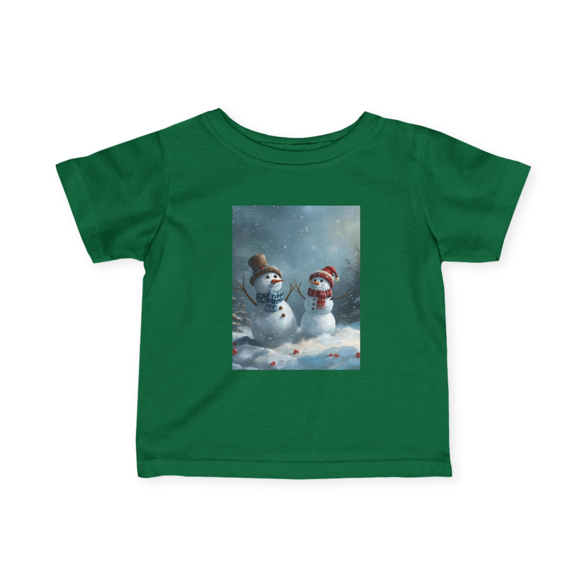 Christmas Snowman Winter Wonderland Infant Tee, Snowman Baby Shirt, Cute Kids Winter Clothes, Holiday Toddler Outfit, Cozy Preschool Apparel